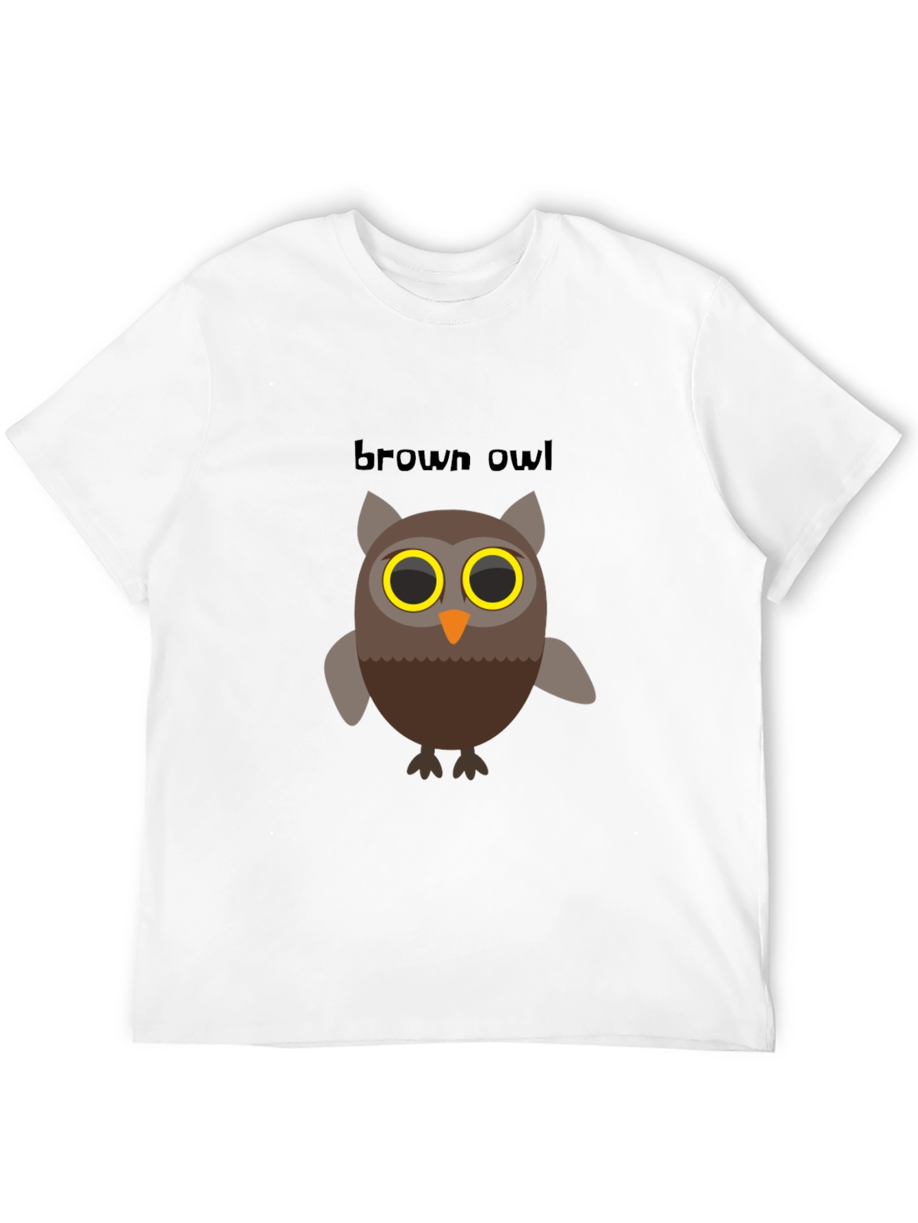 Black Brown Owl Graphic Tee - Men's Black T-Shirt view 12