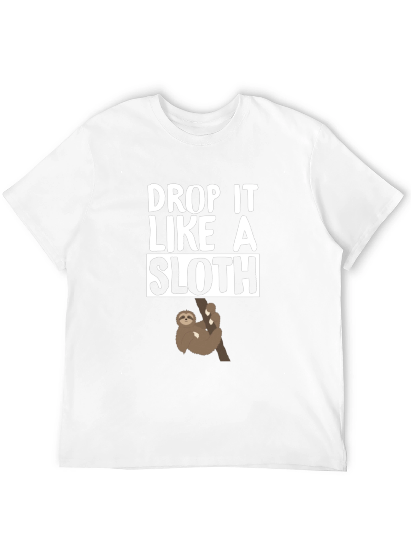 Black Drop It Like A Sloth Graphic Tee view 12