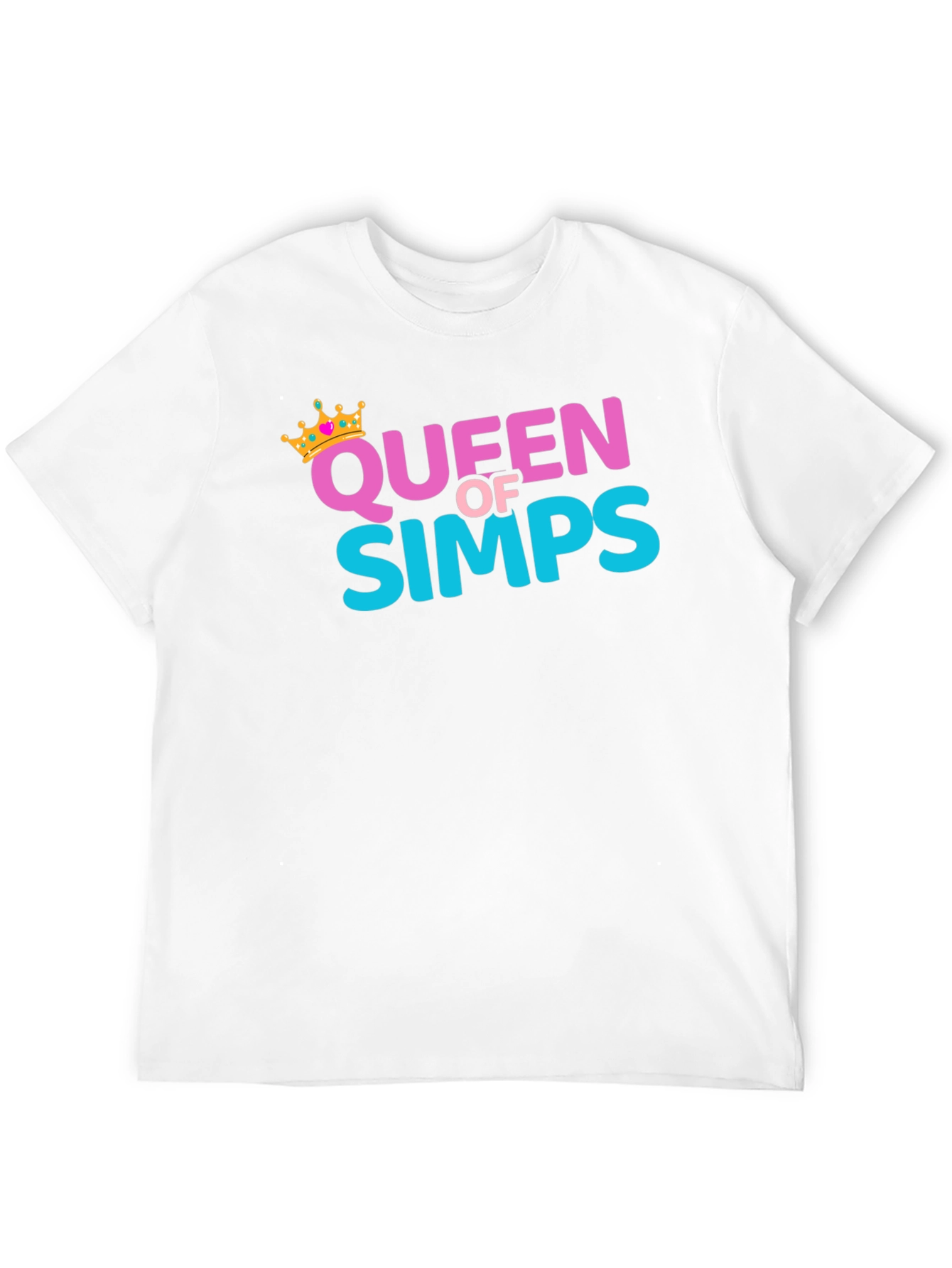 Black Queen Of Simps Black T-Shirt view 12