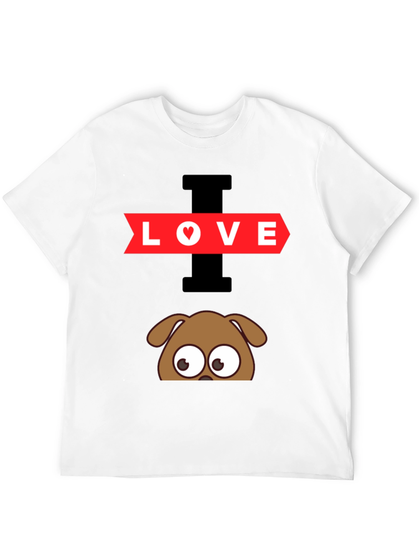Black I Love Dogs Graphic T-Shirt view 12
