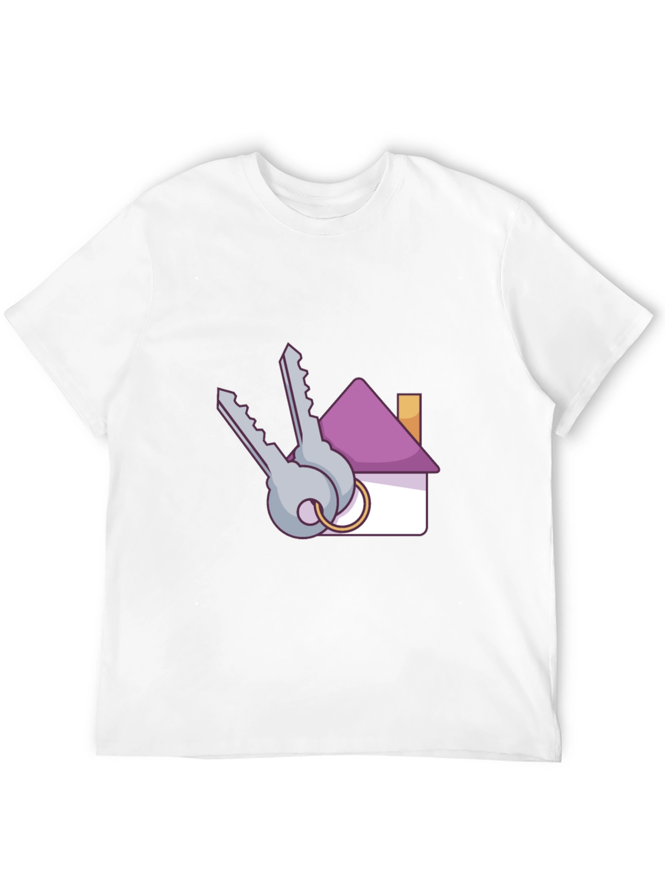 Black Homeowner T-Shirt: House Keys Graphic Print view 12