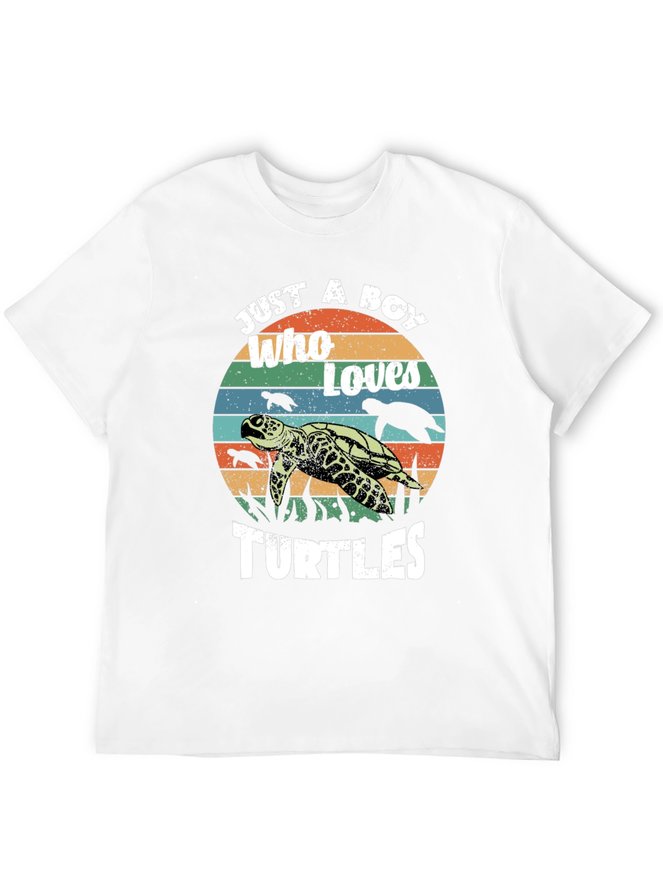 Black Just a Boy Who Loves Turtles Graphic Tee view 12
