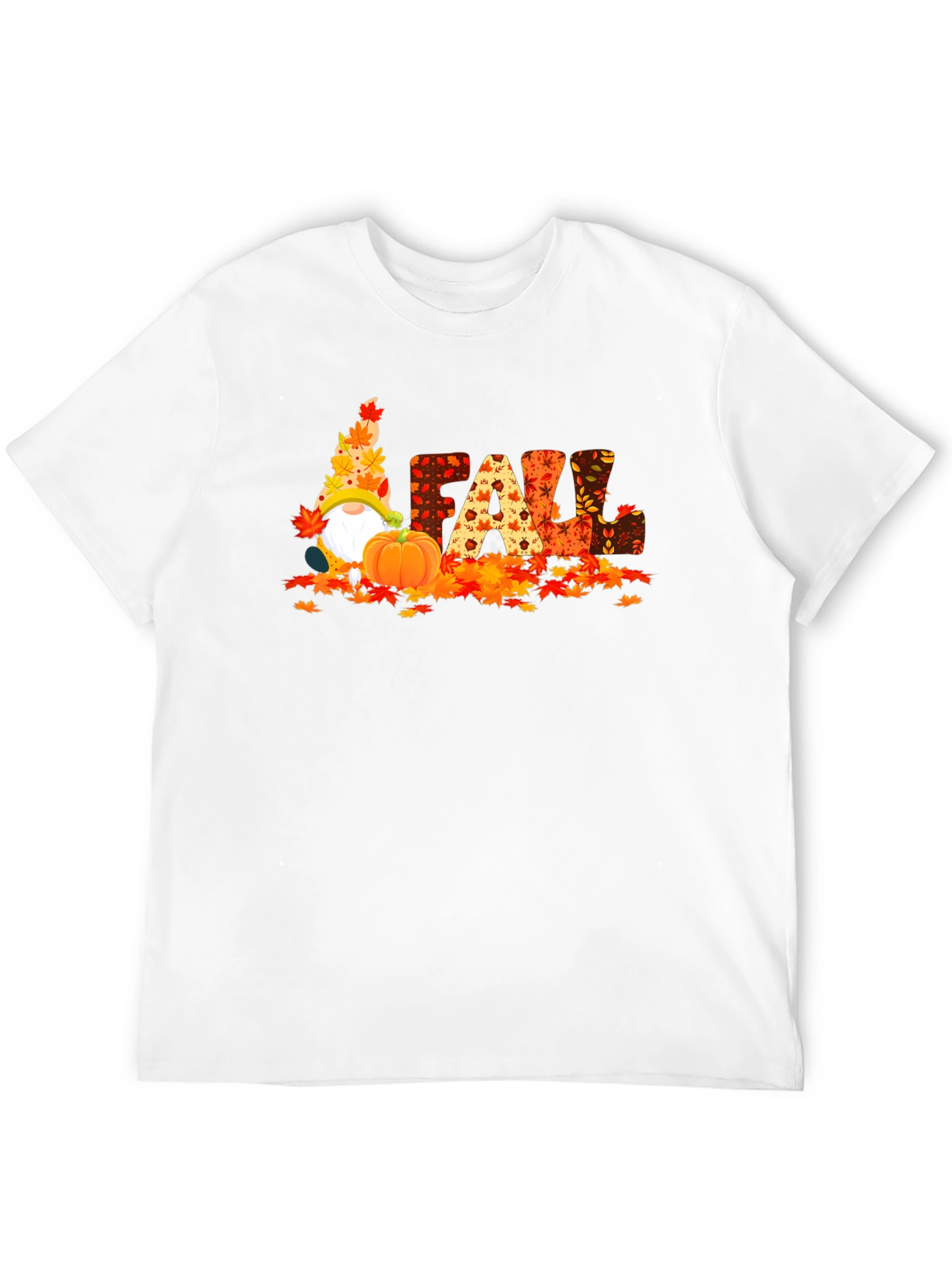 Black Fall Gnomes Graphic Tee - Autumn Harvest Shirt view 12