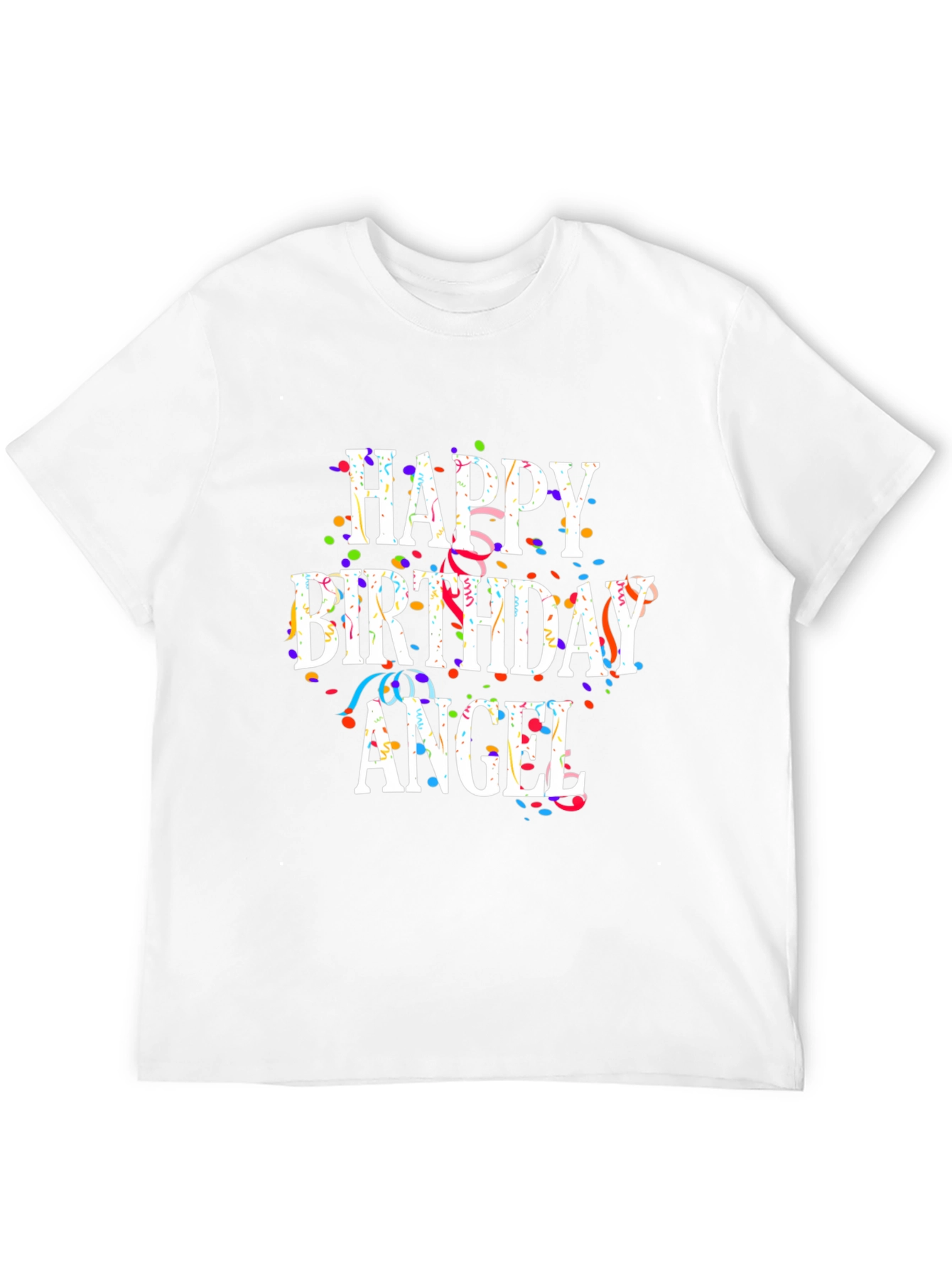 Black Happy Birthday Angel T-Shirt view 12