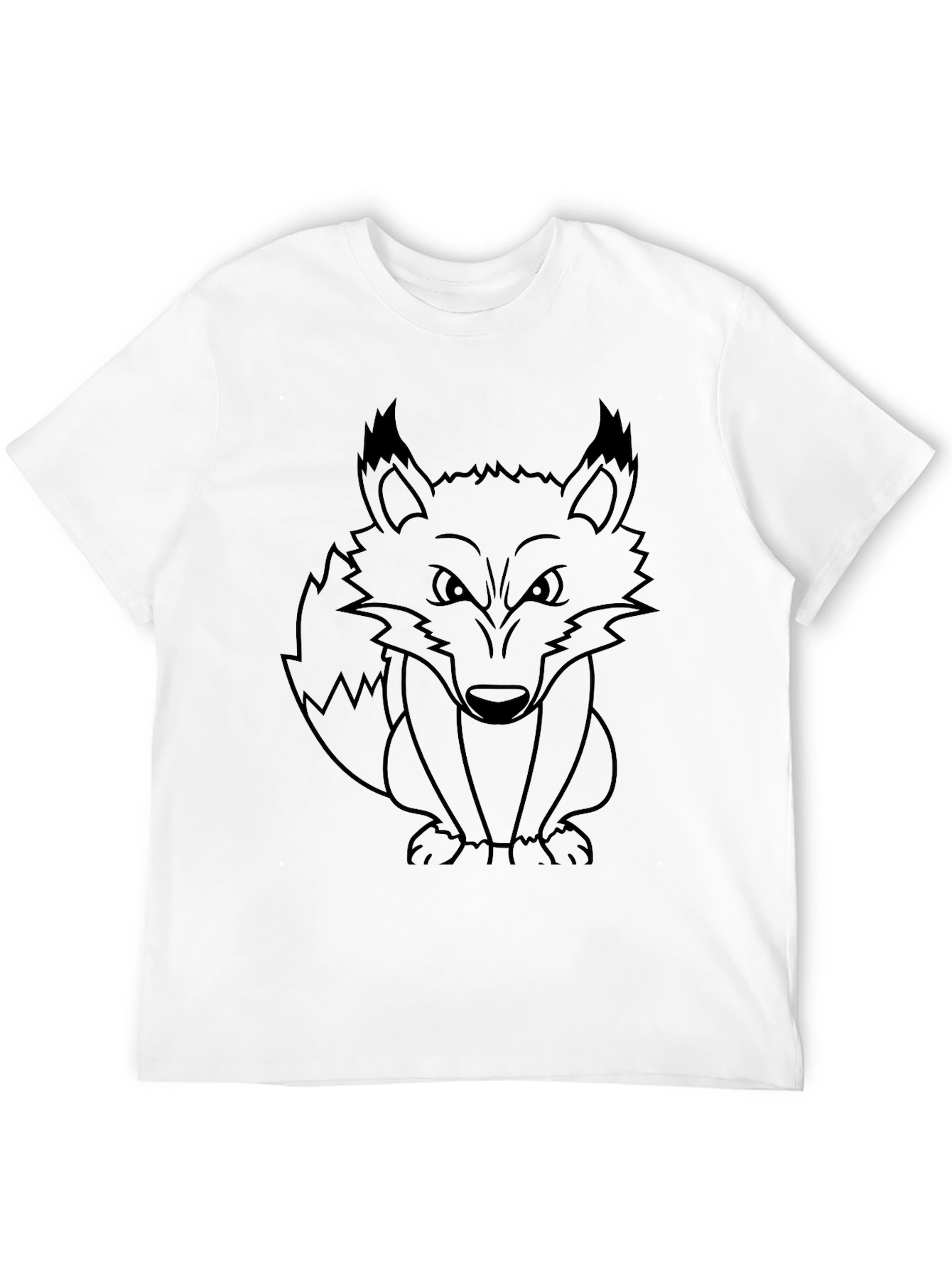 Black Fox Graphic Print Crew Neck T-Shirt view 12