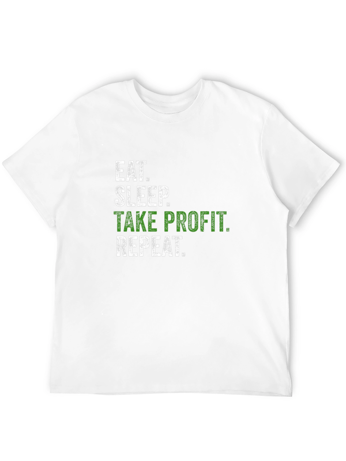 Black Eat Sleep Take Profit Repeat Black T-Shirt view 12