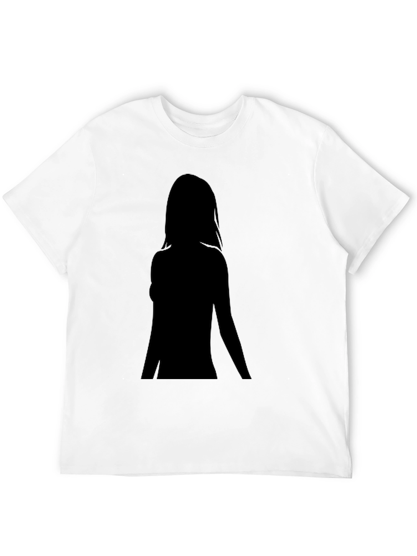 Black Silhouette Graphic Black T-Shirt - Unisex view 12