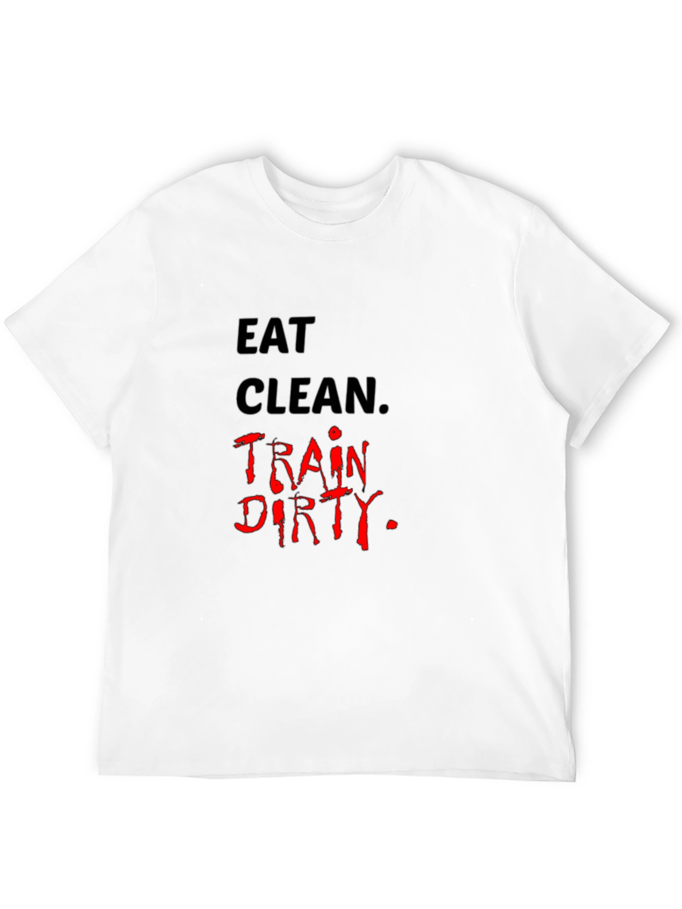 Black Eat Clean, Train Dirty Black Graphic Tee view 12