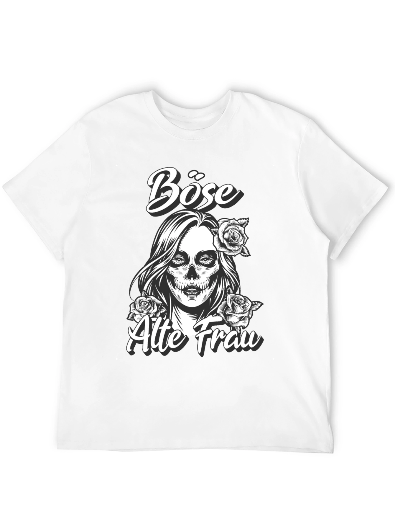 Black Böse Alte Frau Graphic Tee view 12
