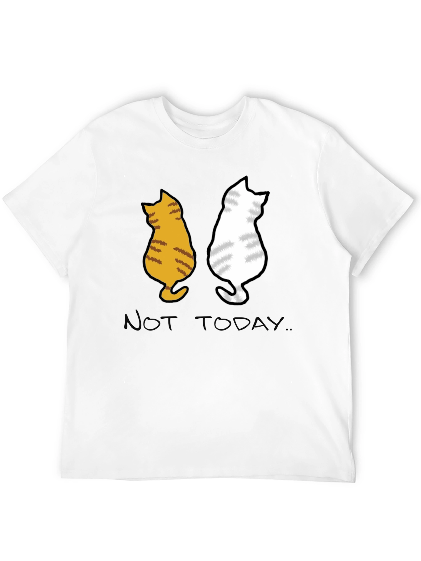 Black Two Cats 'Not Today' Graphic Tee view 12