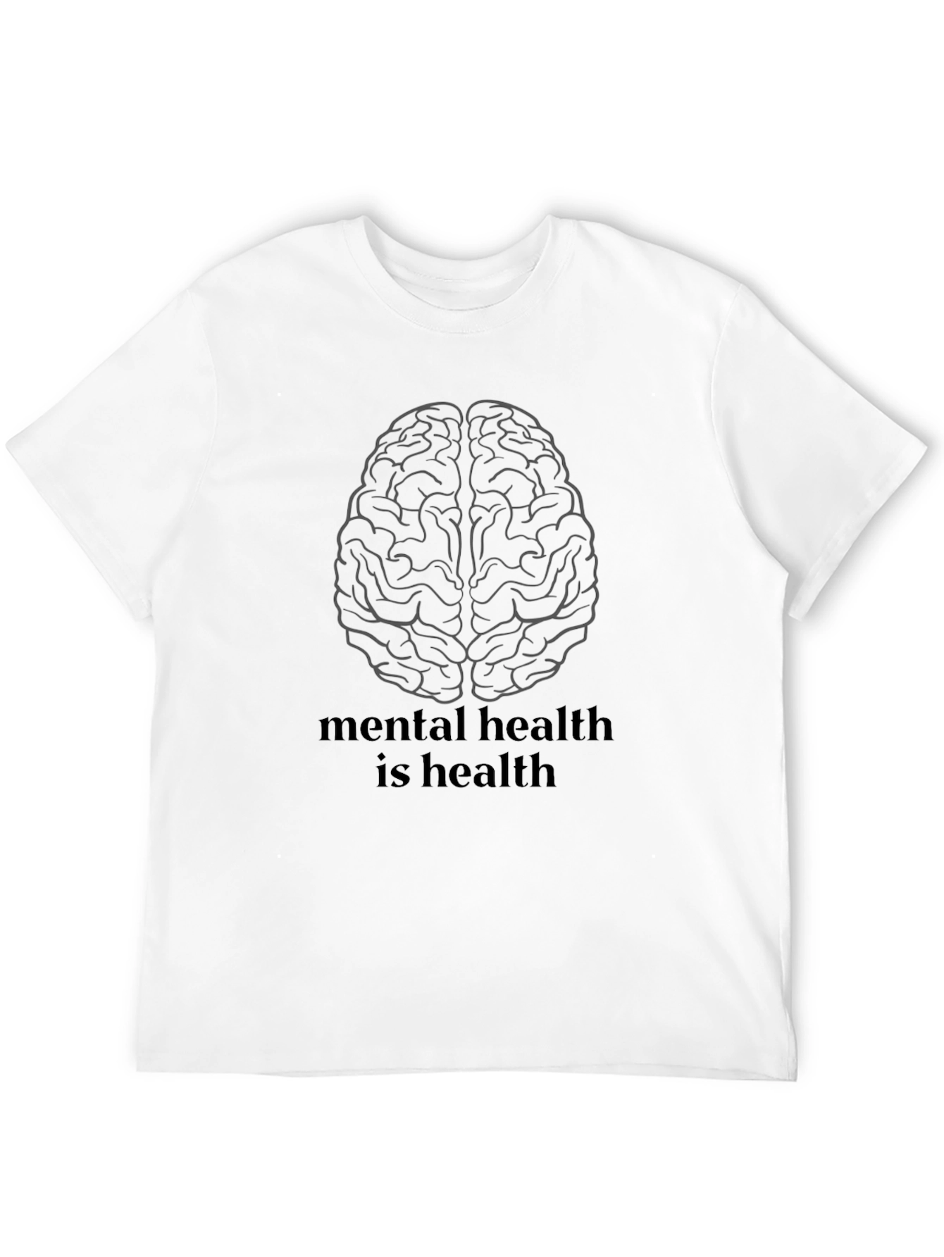 Black Mental Health is Health T-Shirt - Unisex Black Tee view 12