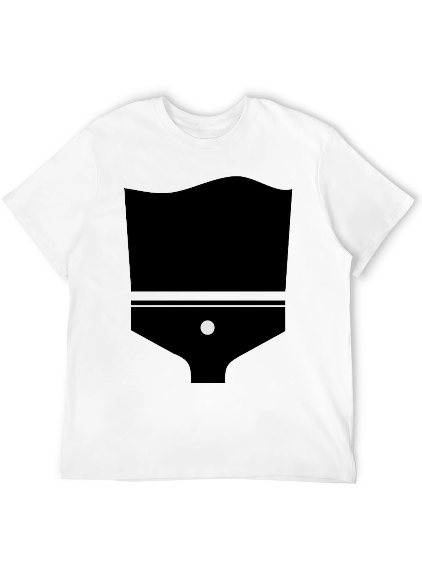 Black Abstract Graphic Black T-Shirt view 12