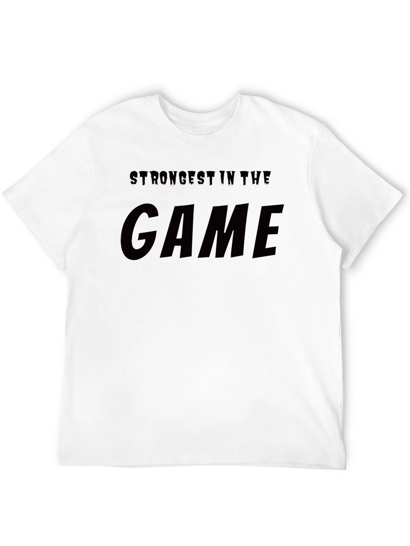 Black Strongest In The Game Black Graphic T-Shirt view 12