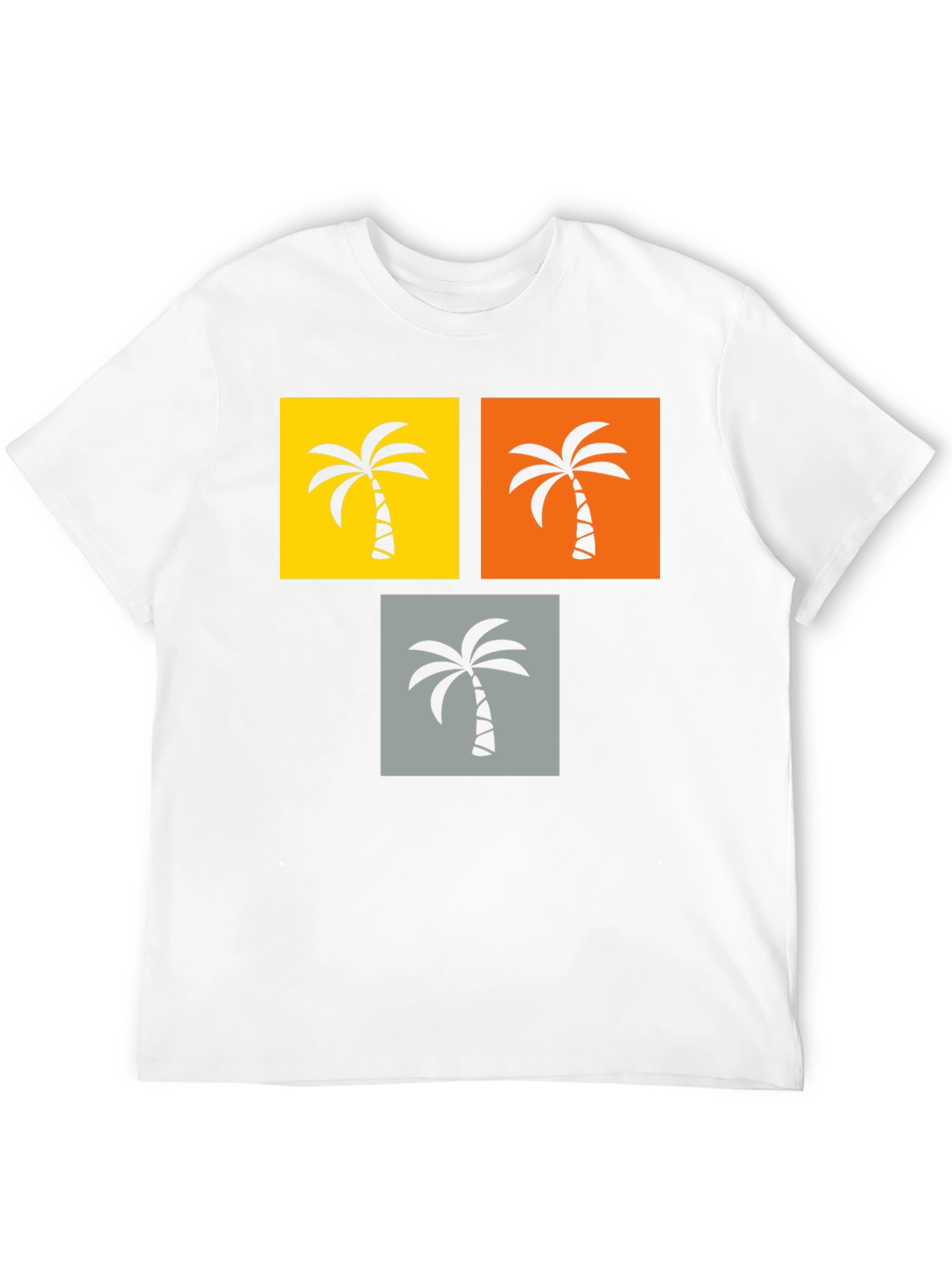 Black Tropical Palm Tree Graphic Tee - Black view 12