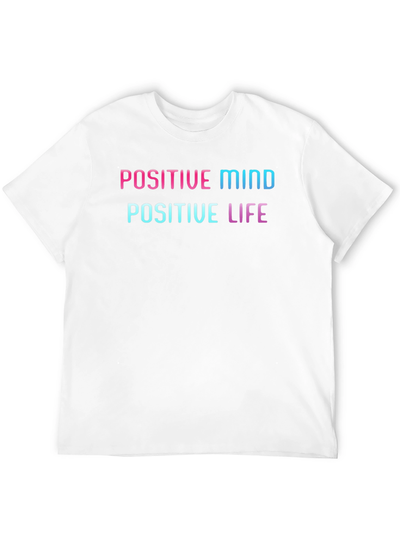 Black Positive Mind Positive Life Graphic Tee view 12