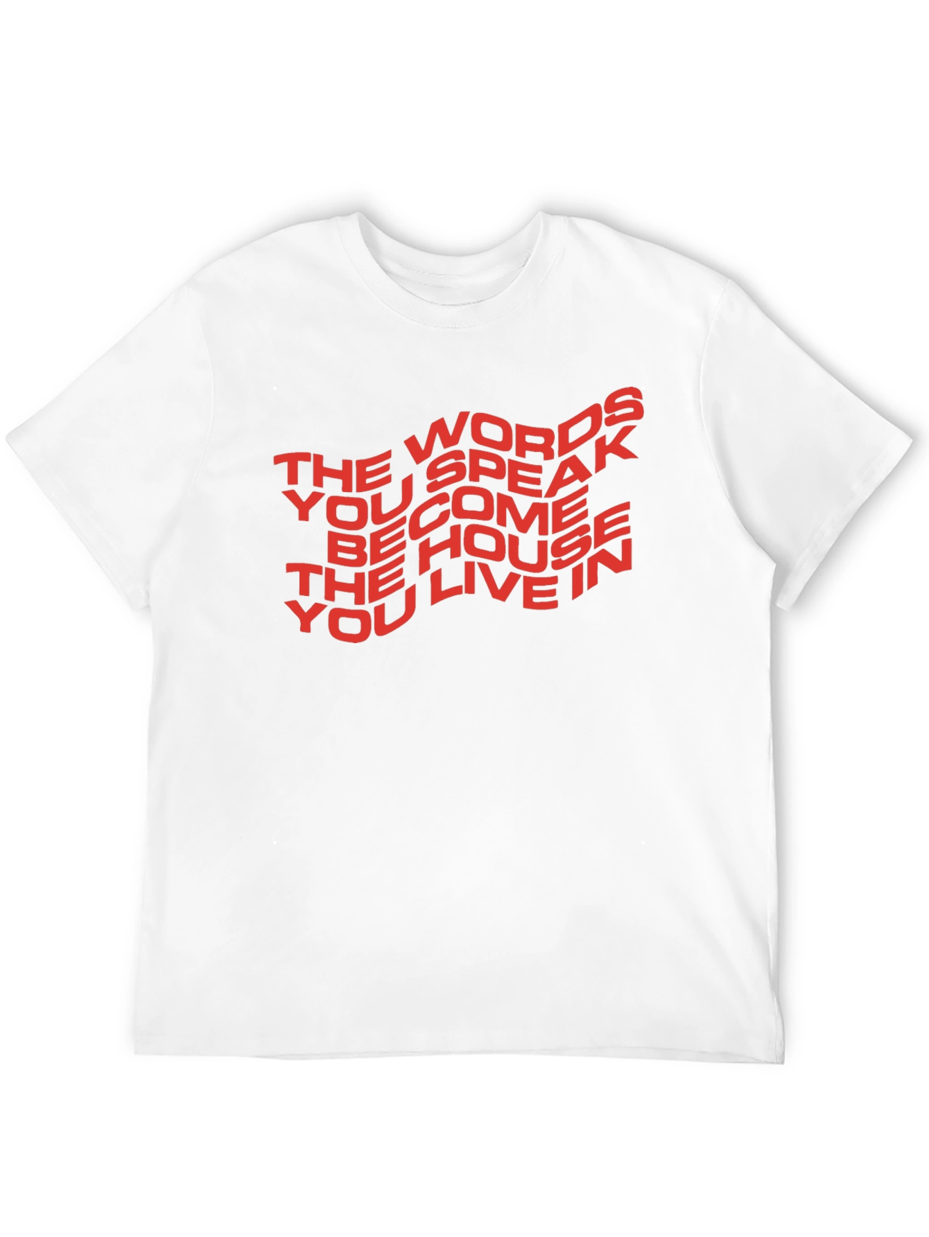 Black Motivational T-Shirt: The Words You Speak view 12