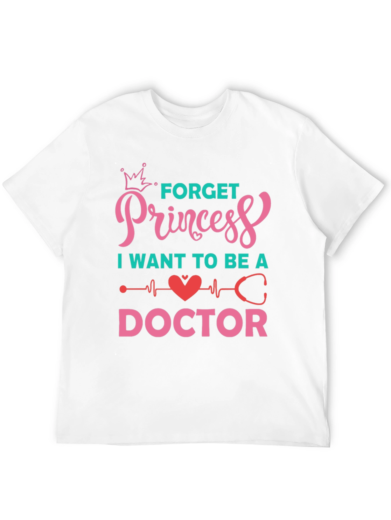 Black Forget Princess Be a Doctor Graphic Tee view 12