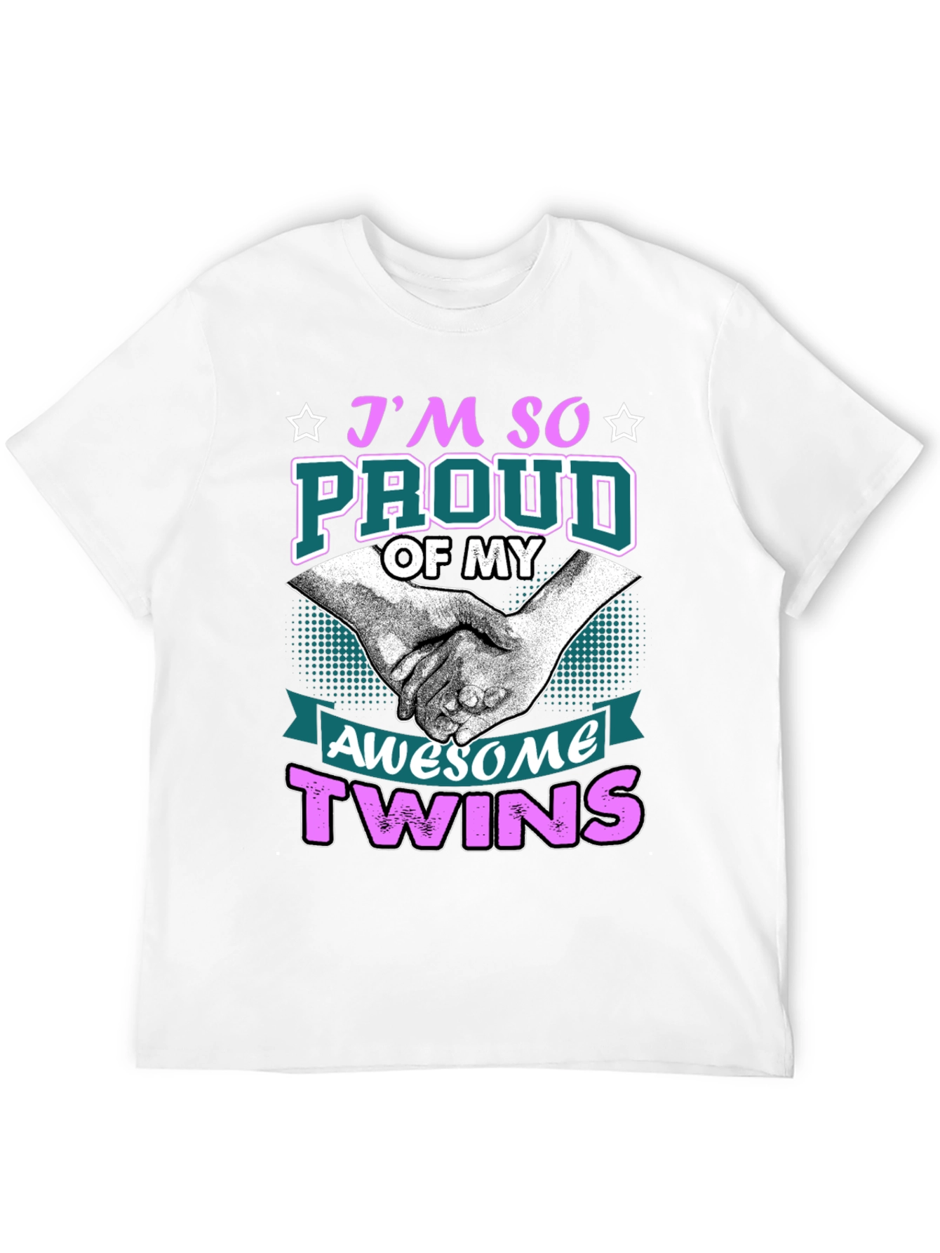 Black Proud Twins T-Shirt - Awesome Design! view 12