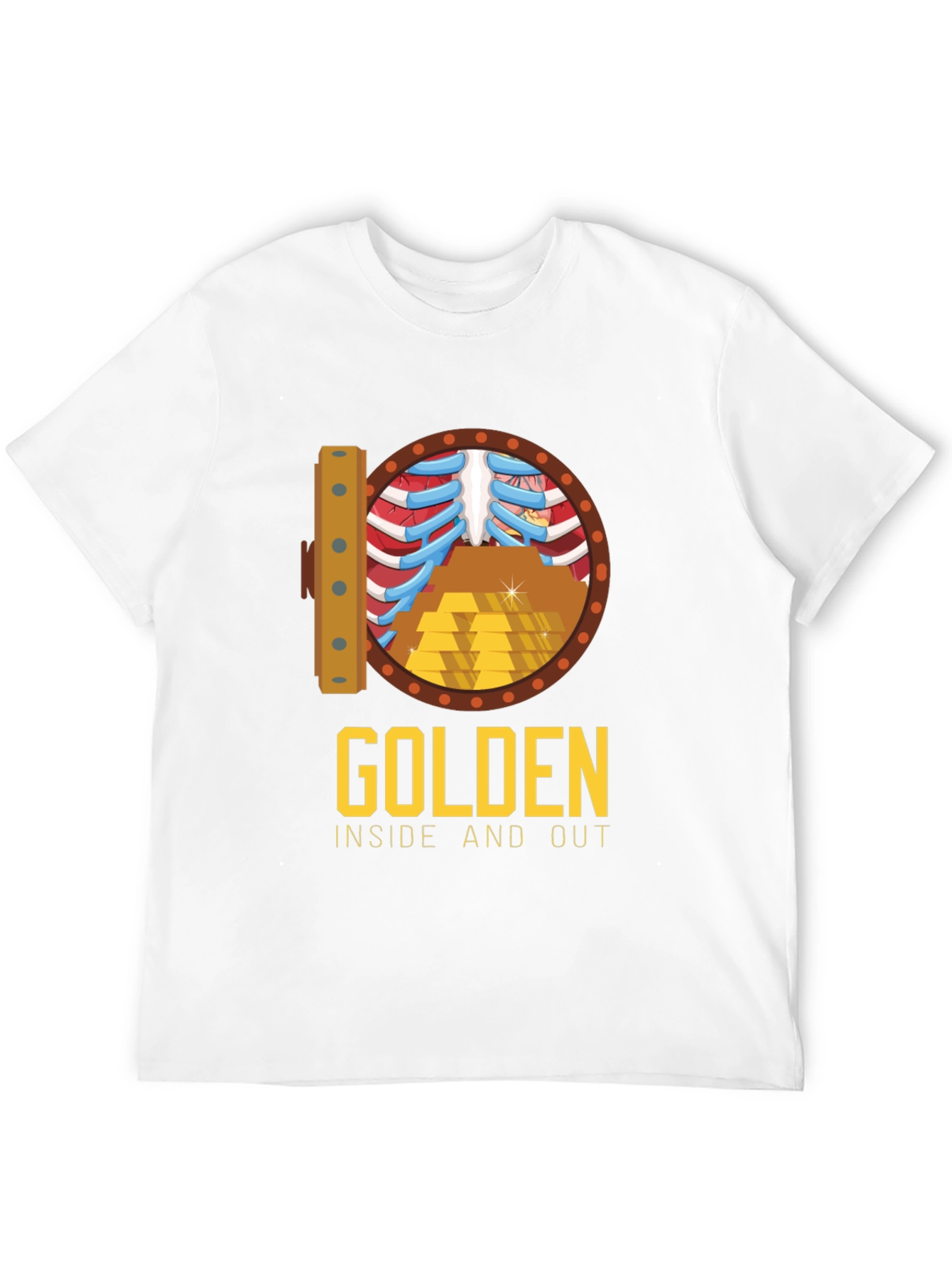 Black Golden Inside & Out Graphic Tee - Bold Style view 12