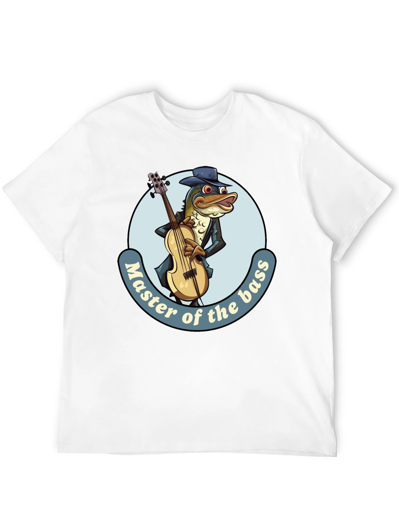 Black Master of the Bass Funny T-Shirt view 12