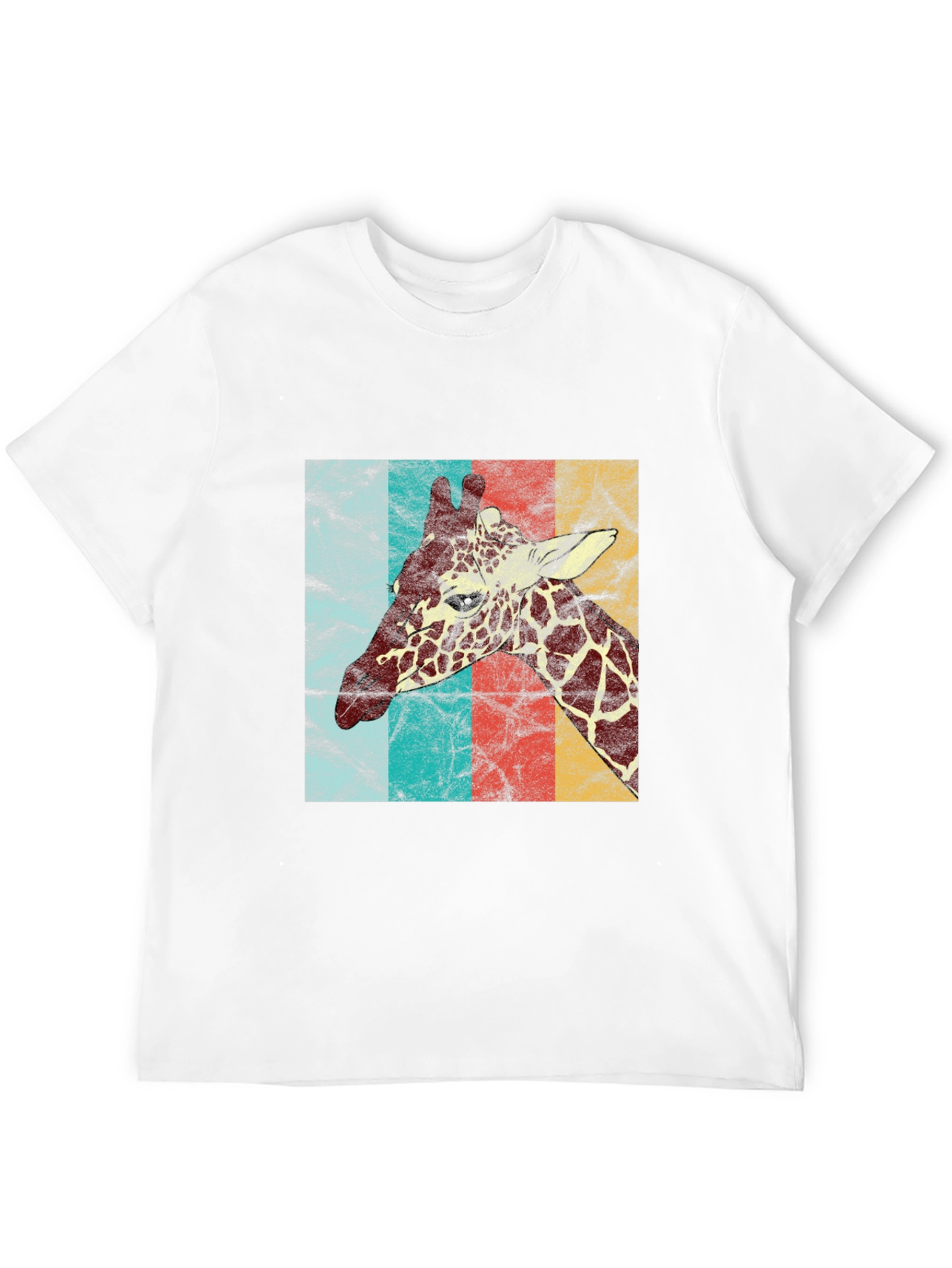 Black Retro Giraffe T-Shirt - Vintage Animal Graphic Tee view 12
