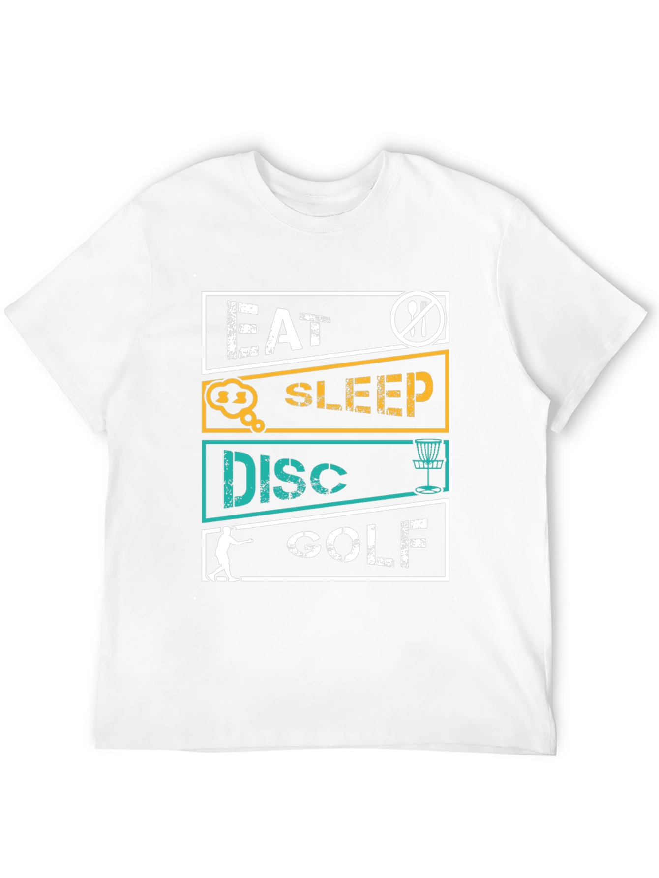 Black Eat Sleep Disc Golf T-Shirt view 12