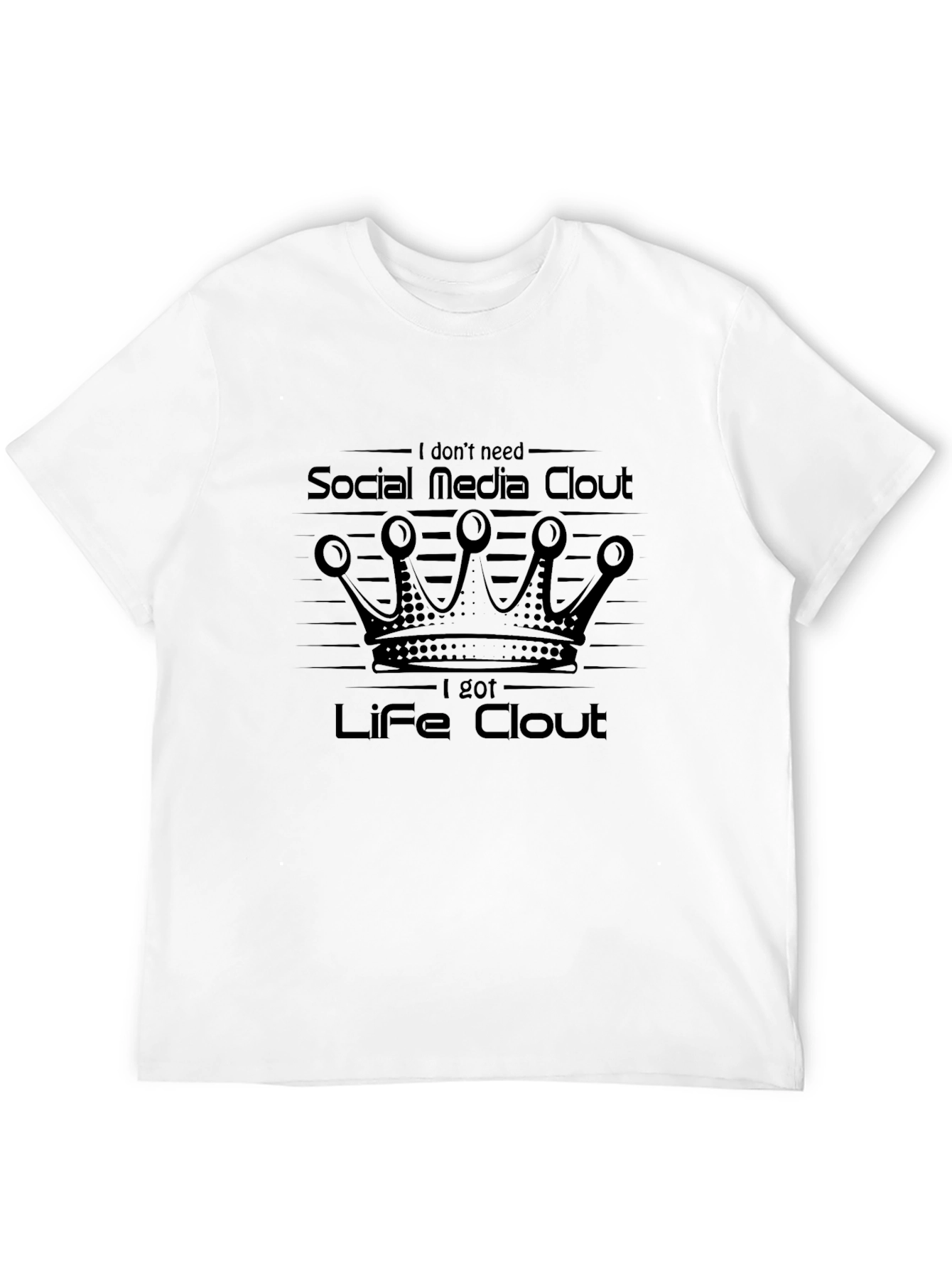 Black Life Clout T-Shirt - Social Media Statement Tee view 12