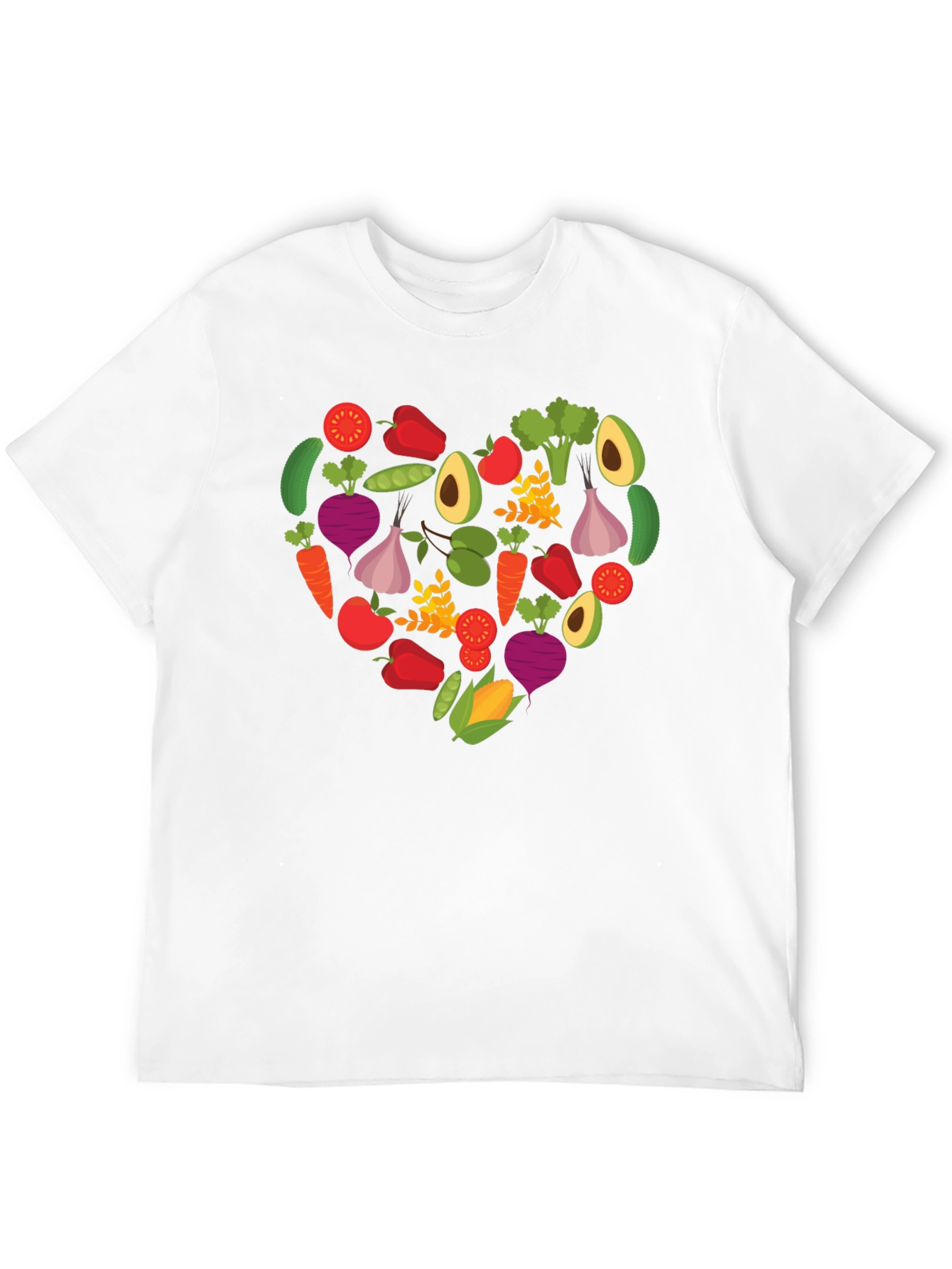Vegan Heart T-Shirt - Love Veggies! - 12
