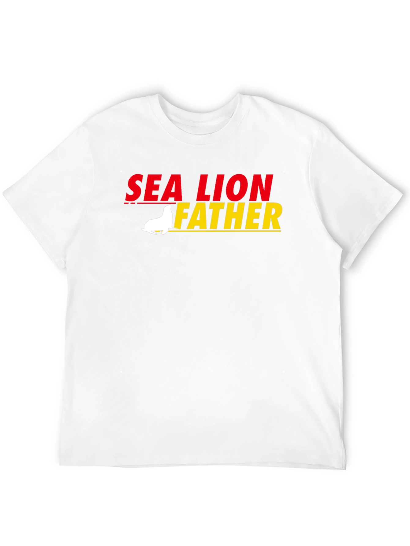 Black Sea Lion Father Graphic T-Shirt view 12