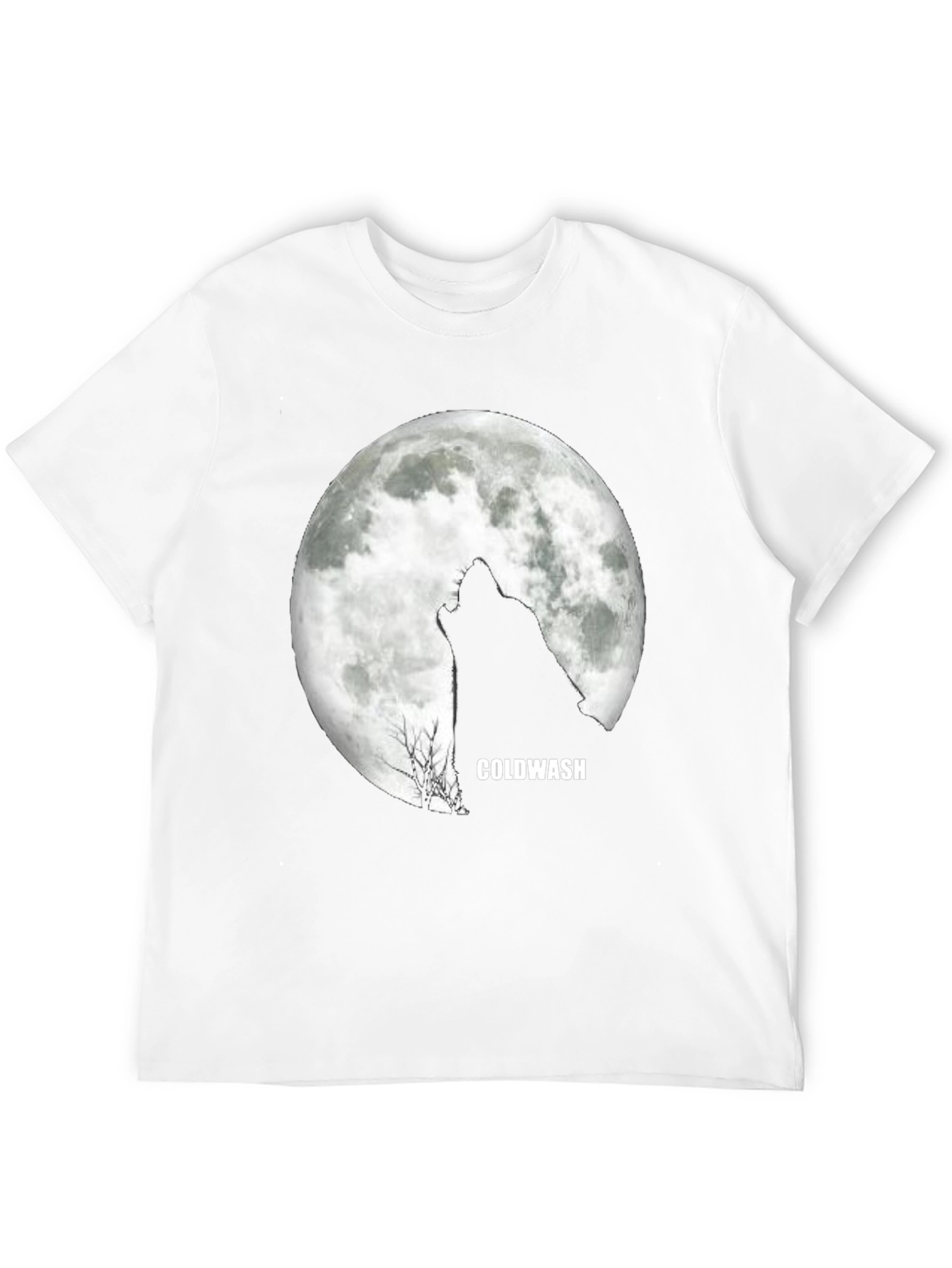 Black Wolf Howling Moon Black T-Shirt view 12