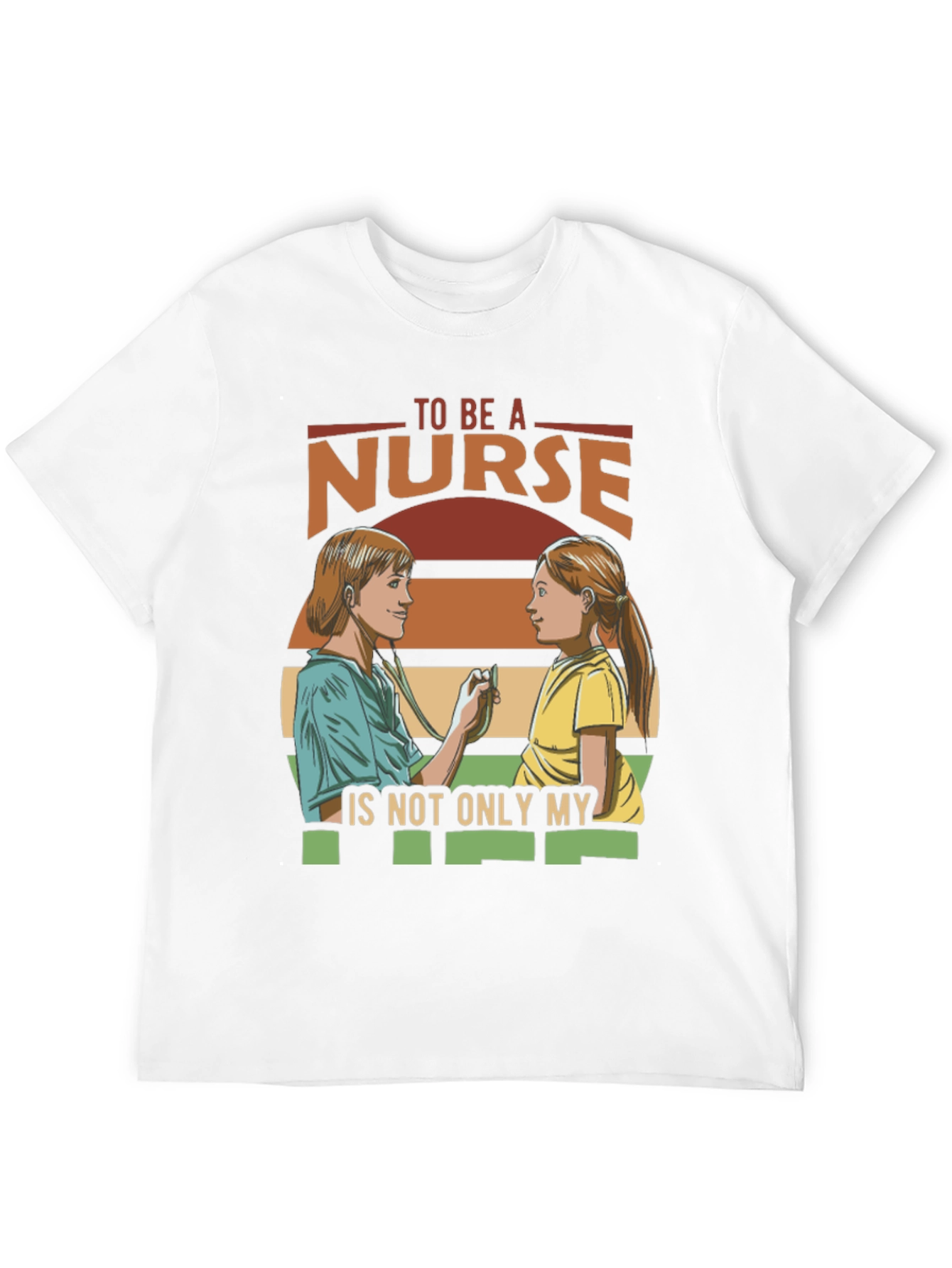 Black Nurse T-Shirt - To Be A Nurse My Vocation Tee view 12