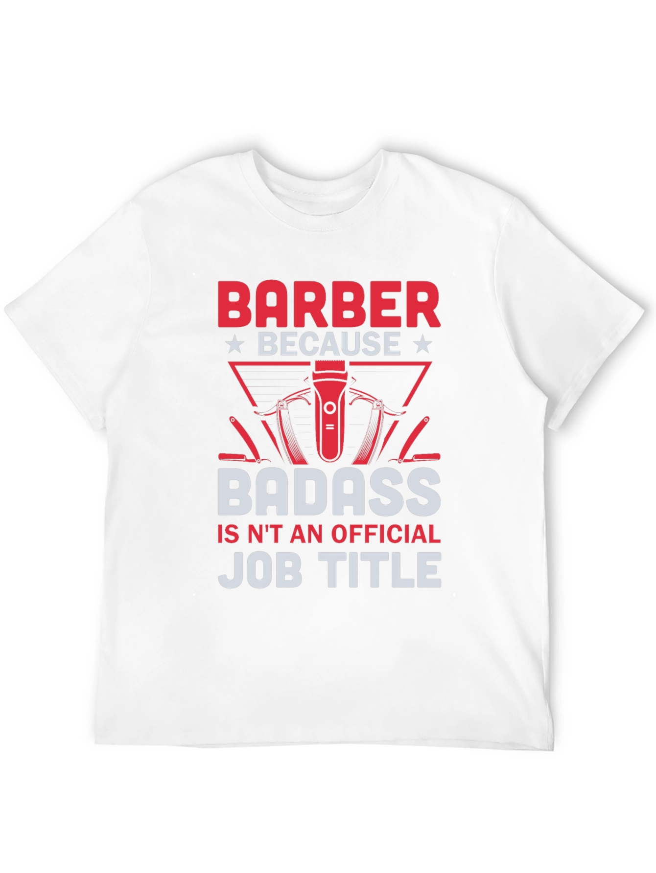 Black Barber Badass Graphic T-Shirt - Funny Barber Gift view 12