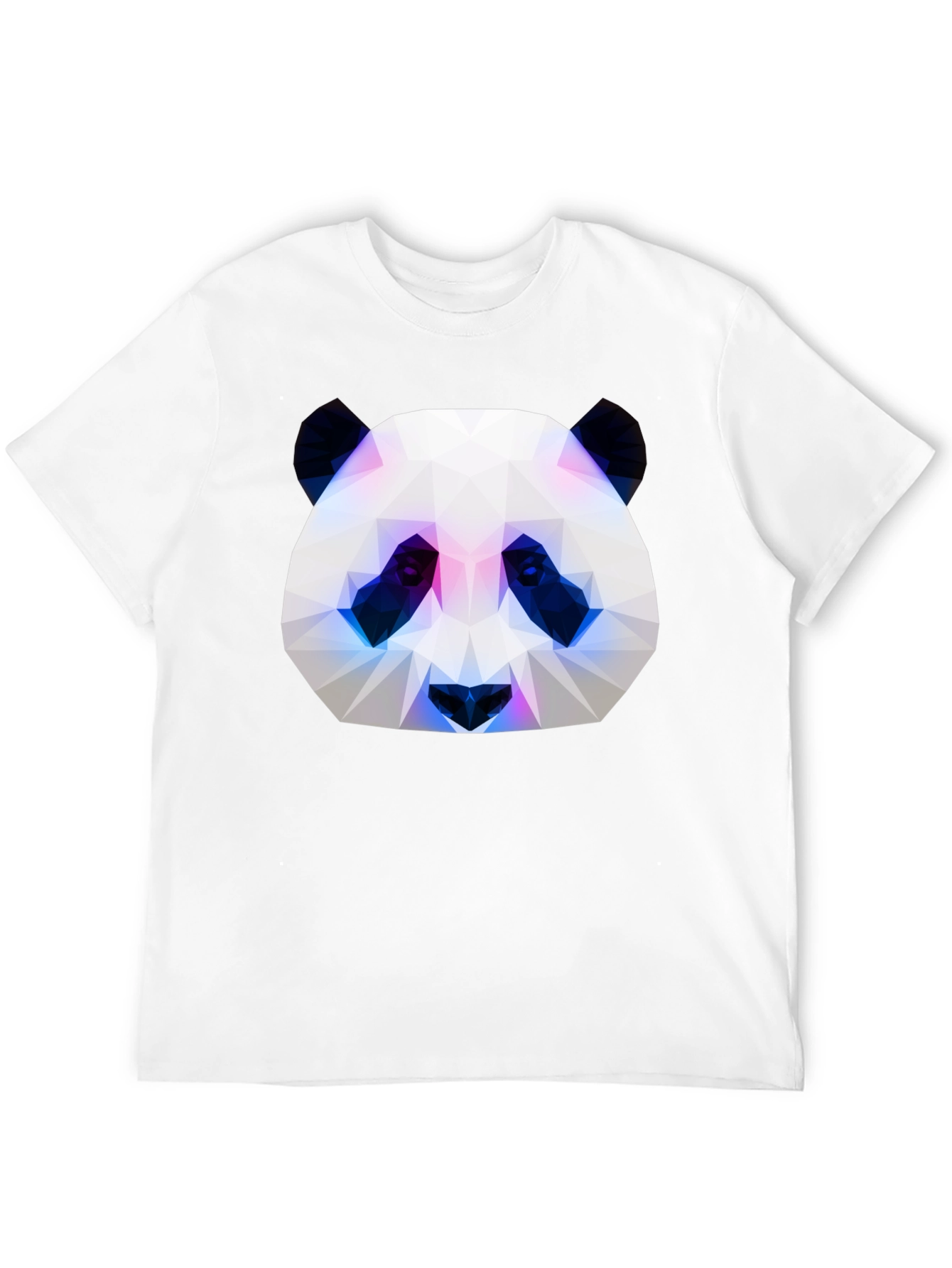 Black Geometric Panda Graphic Tee - Modern Style view 12