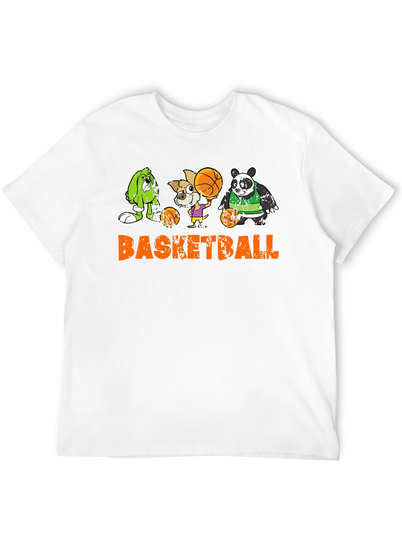 Black Basketball Animals Graphic T-Shirt view 12