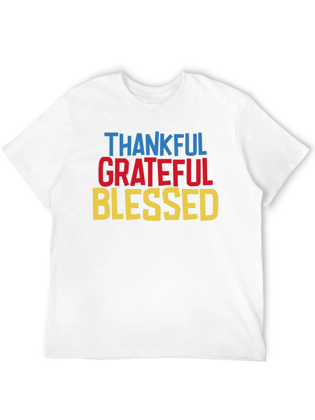 Black Thankful Grateful Blessed T-Shirt view 12