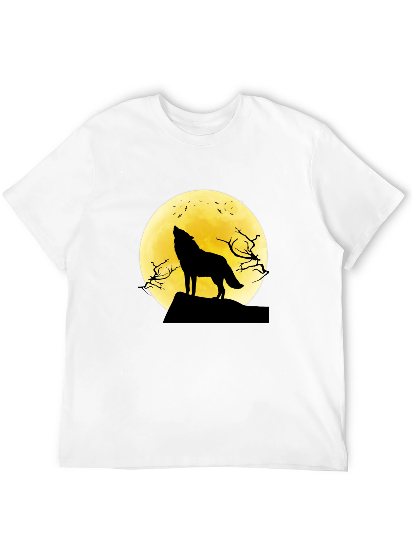 Black Wolf Moon Graphic Tee - Black T-Shirt view 12