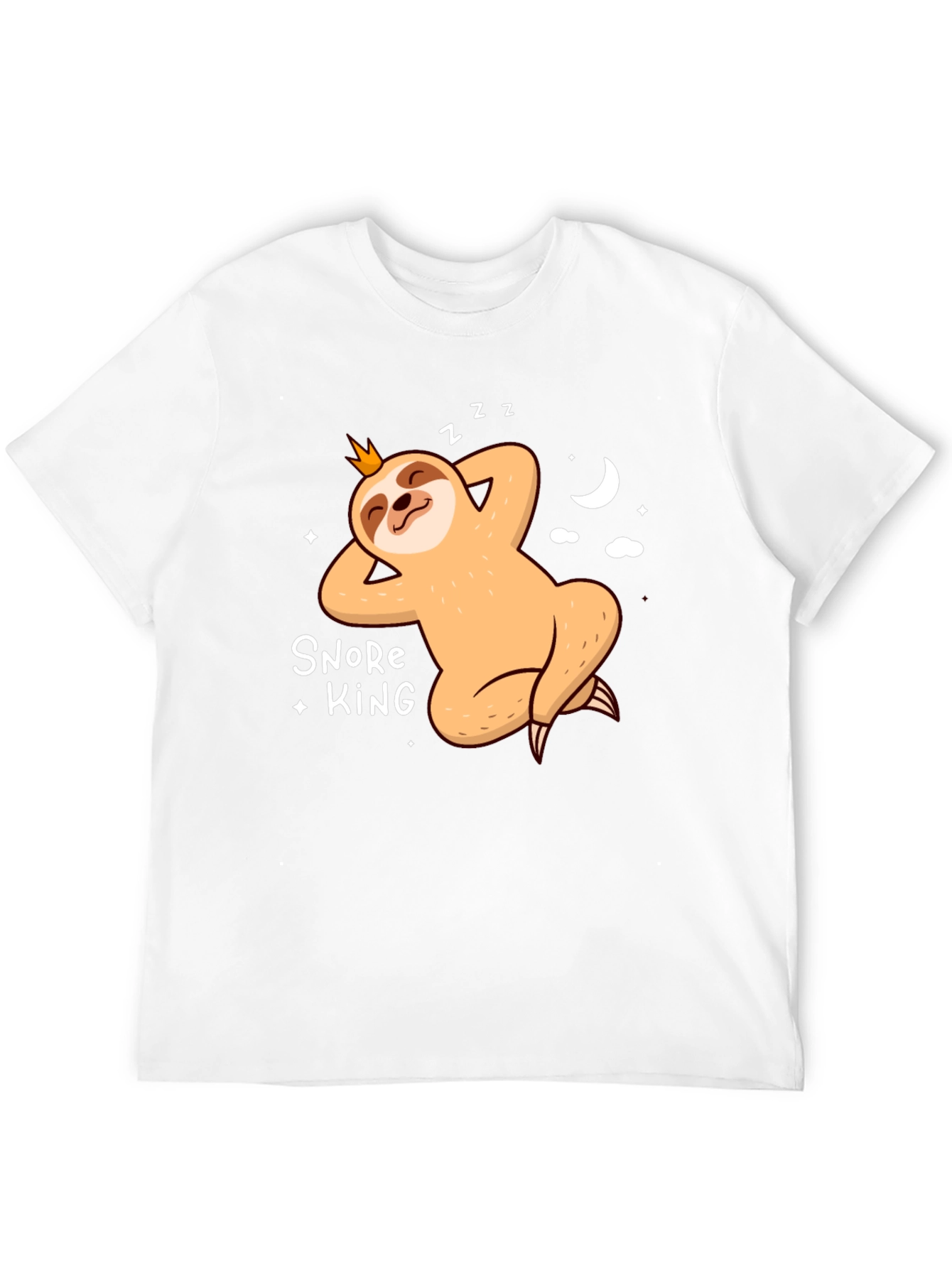 Black Snore King Sloth T-Shirt view 12