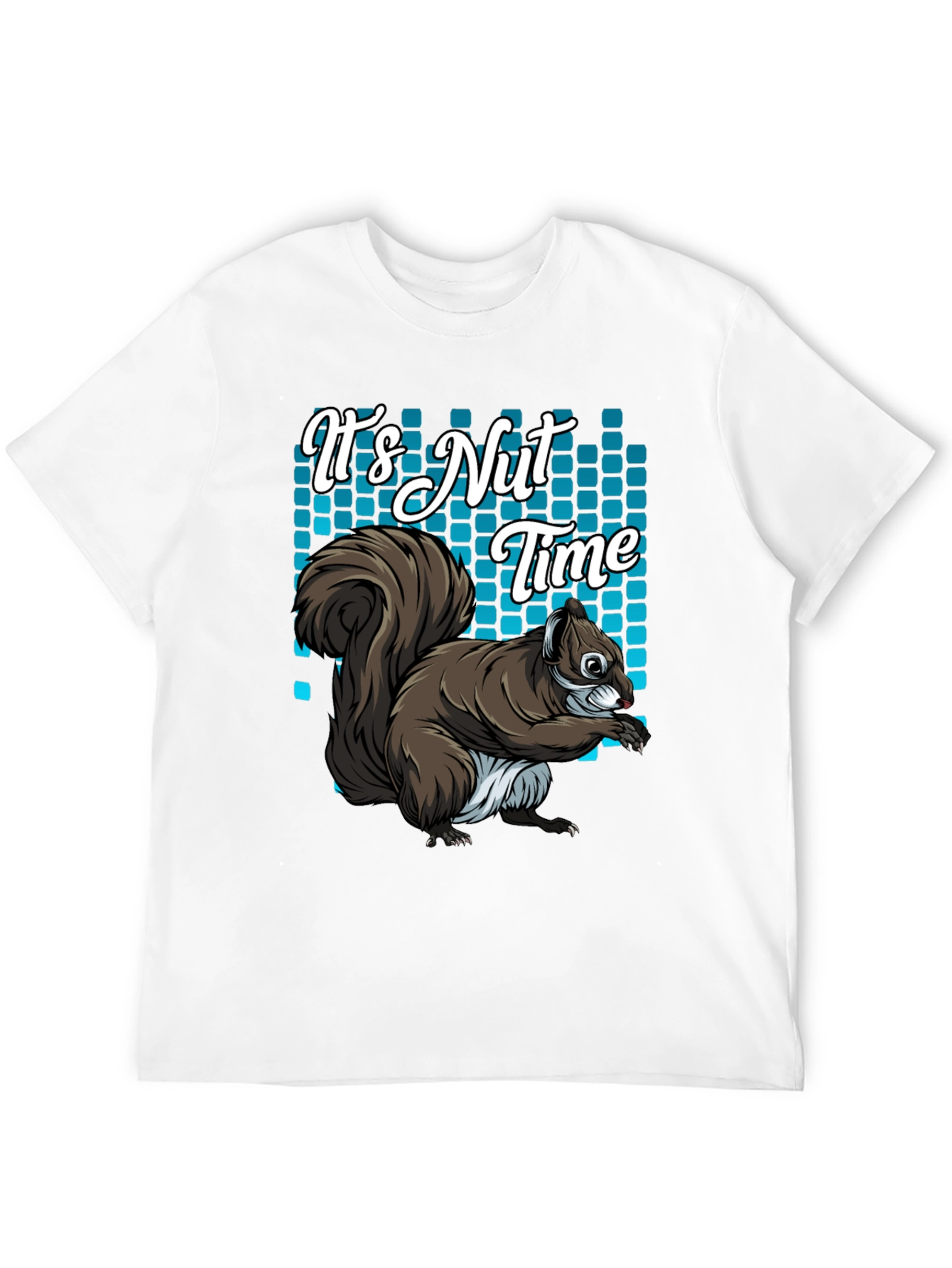Black It's Nut Time Squirrel Graphic T-Shirt view 12