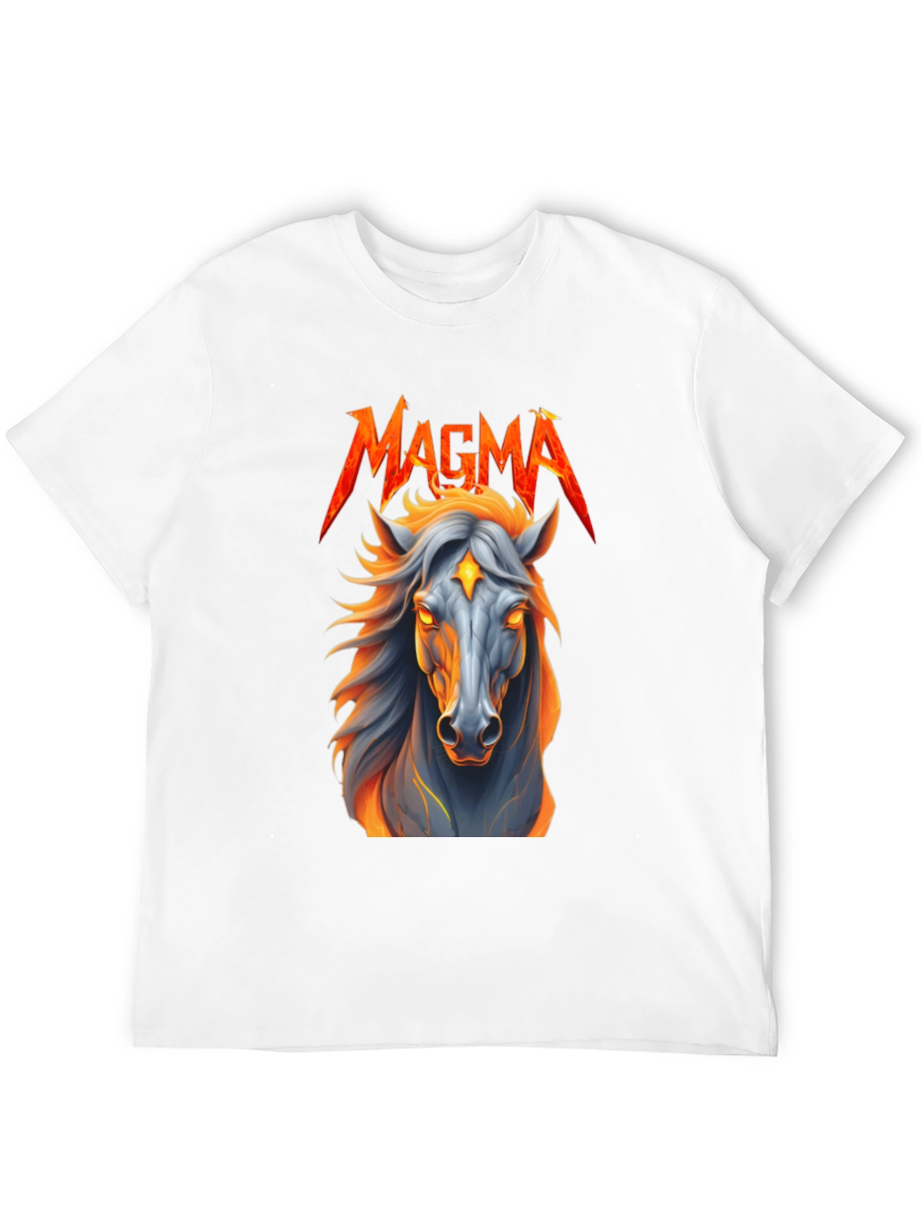 Black Magma Horse Graphic T-Shirt view 12