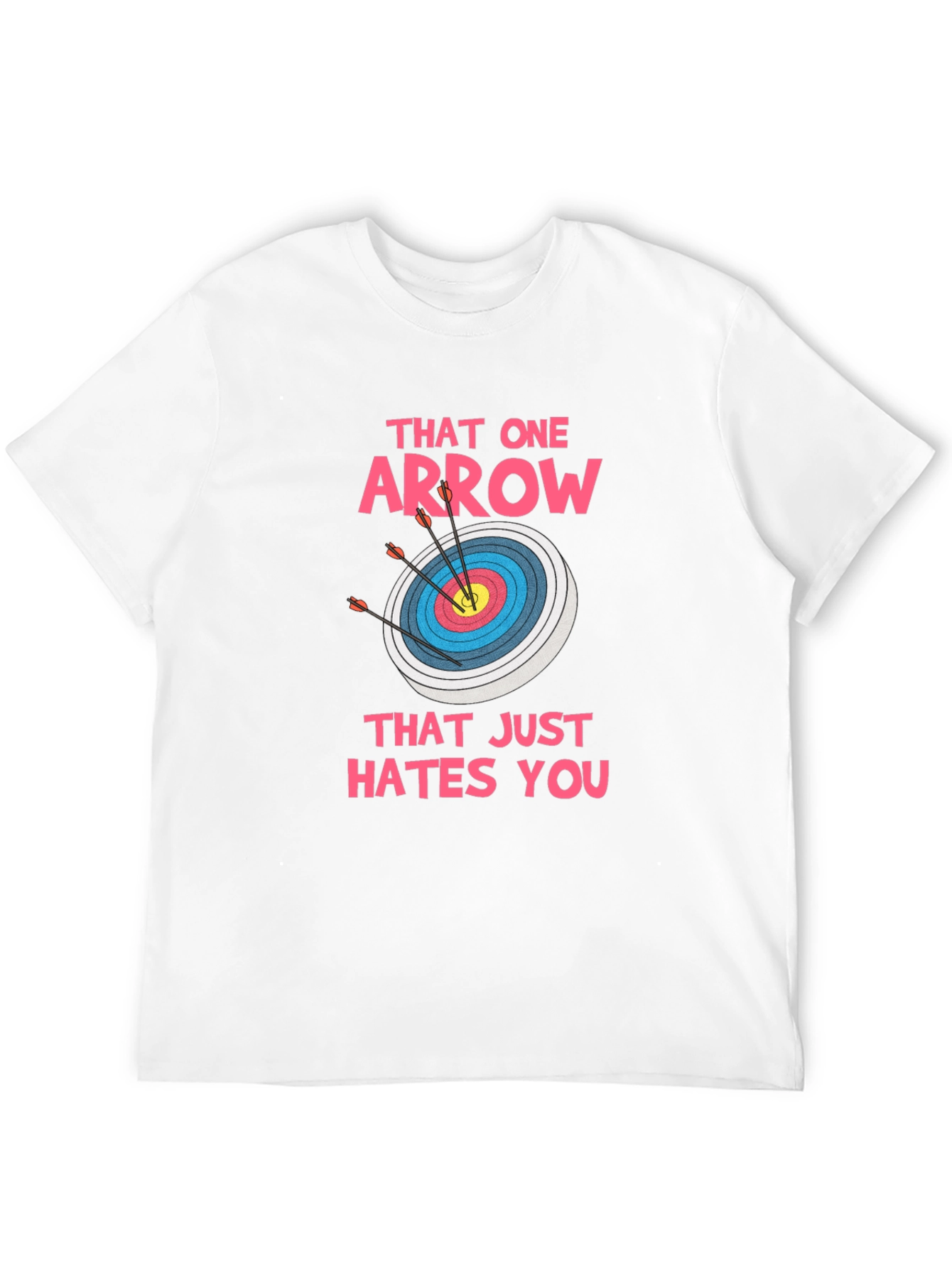 Black Archery Target T-Shirt - Funny Arrow Design view 12