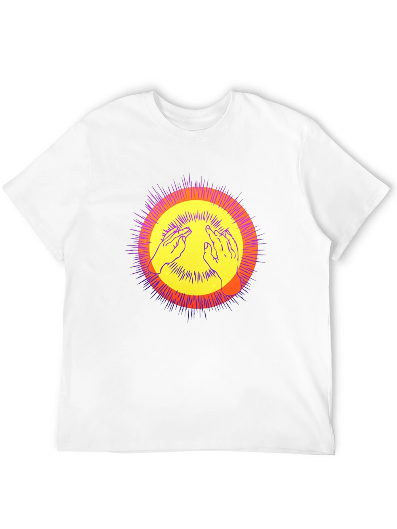 Black Abstract Graphic Print T-Shirt view 12