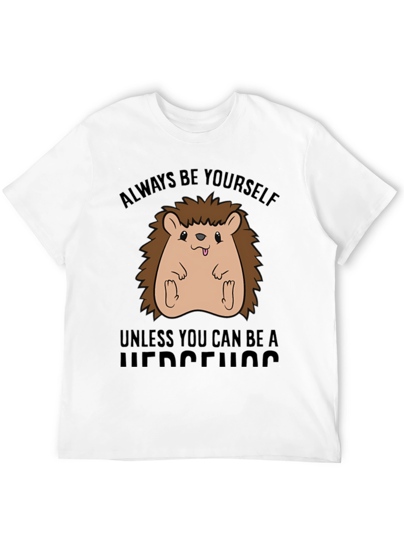 Black Always Be Yourself Hedgehog Graphic Tee view 12