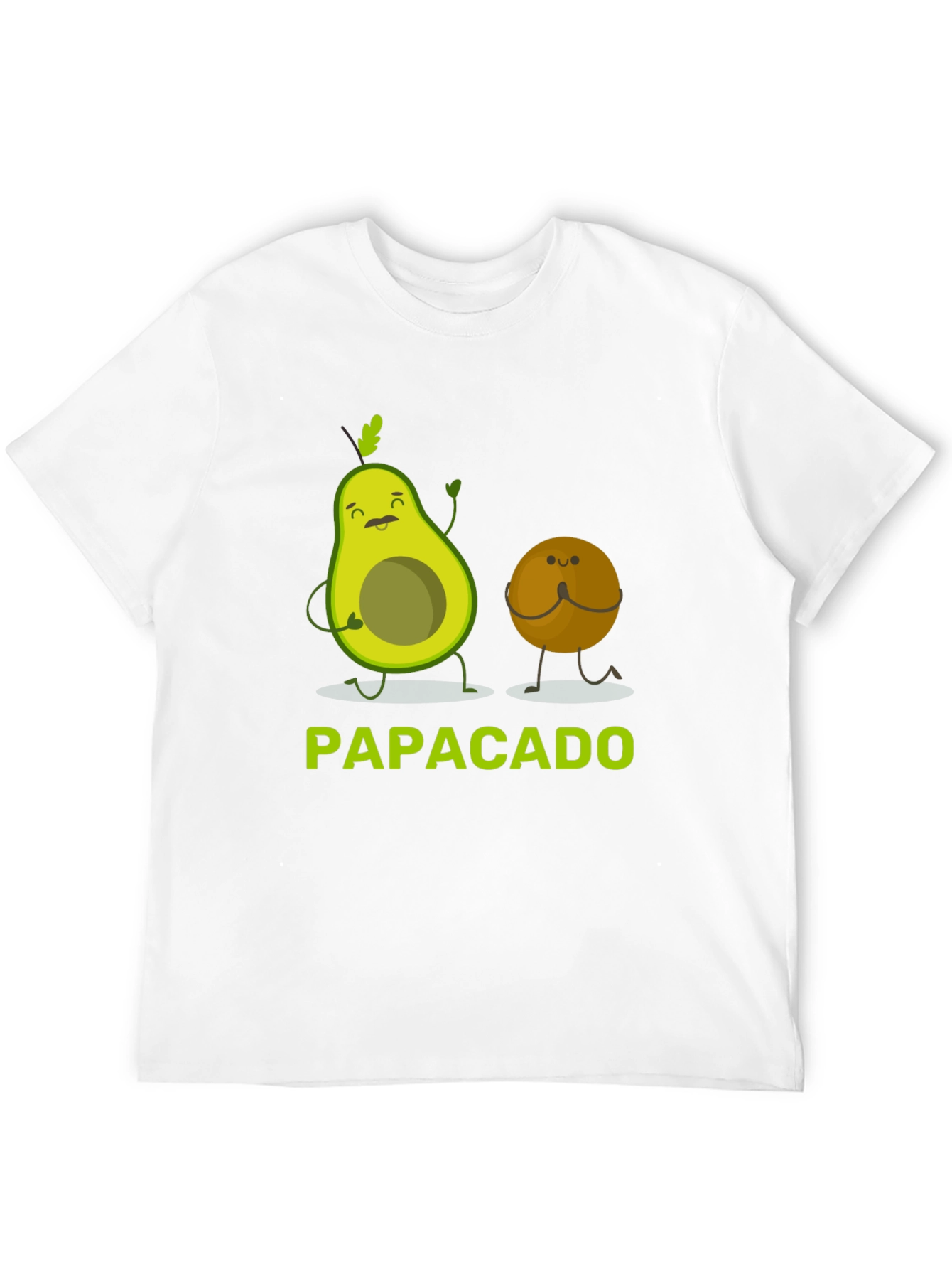 Black Papacado Funny Avocado Dad T-Shirt view 12