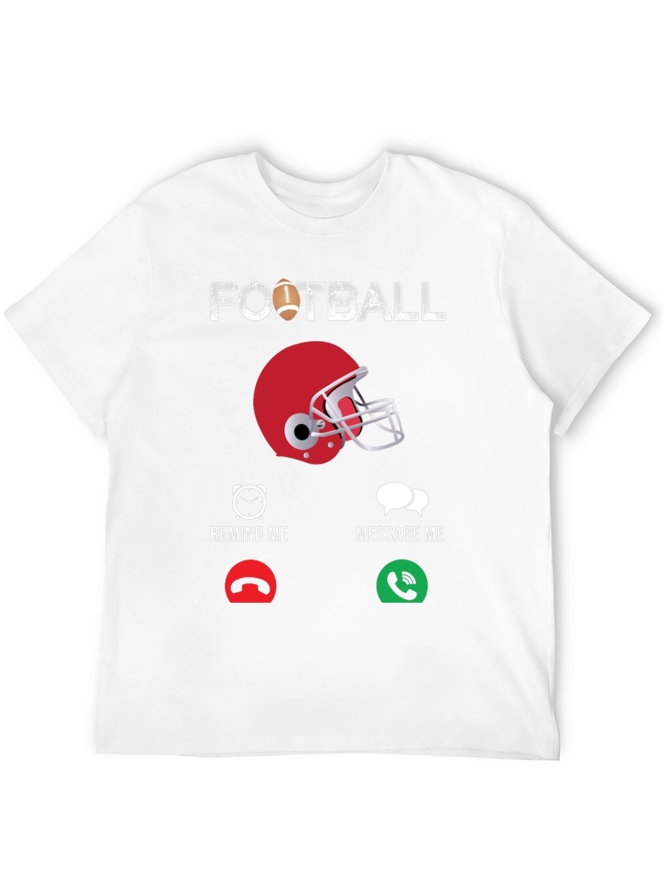 Black Football Calling T-Shirt view 12