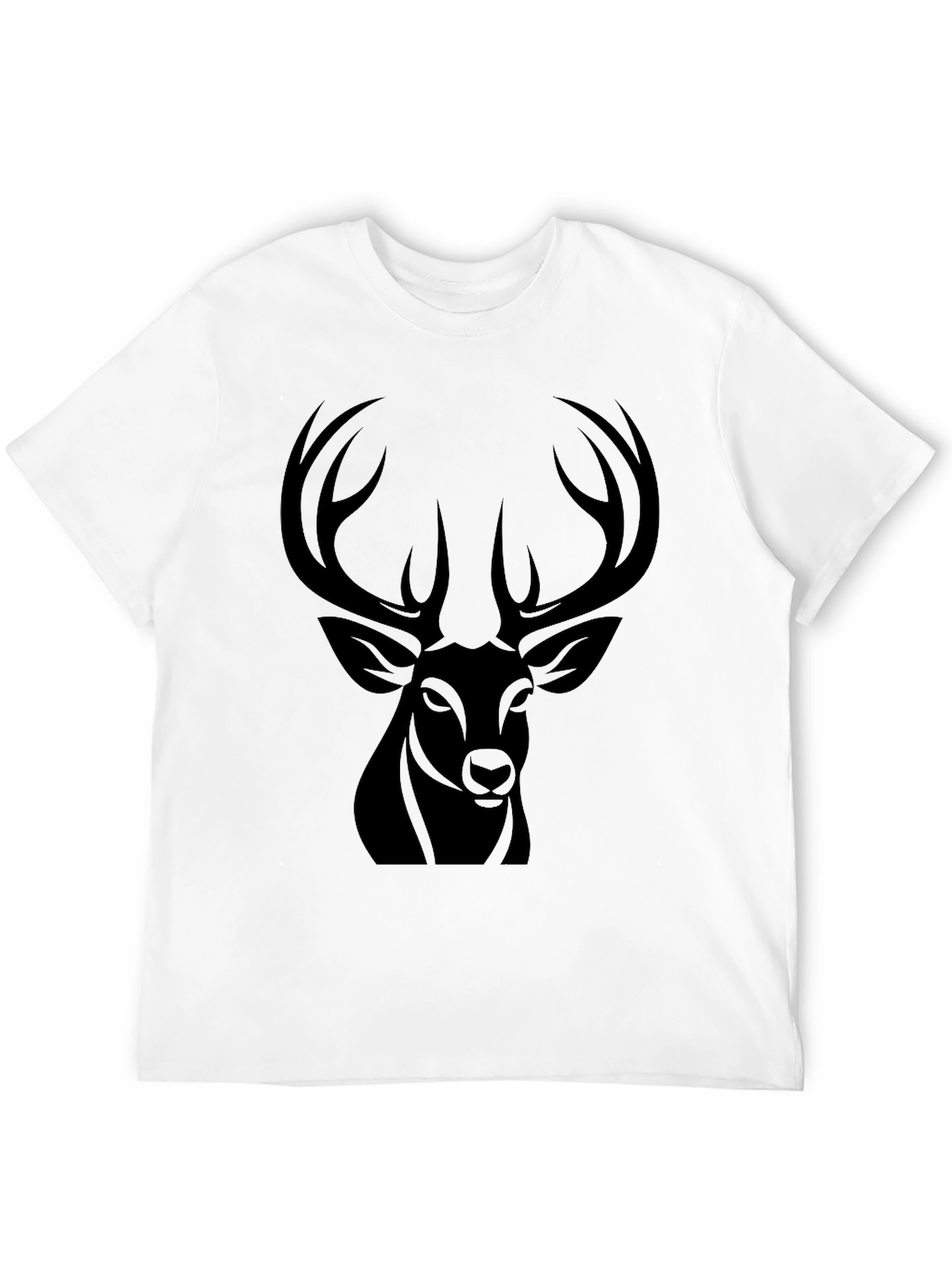 Black Black Deer Graphic Tee - Men's Casual Fashion view 12