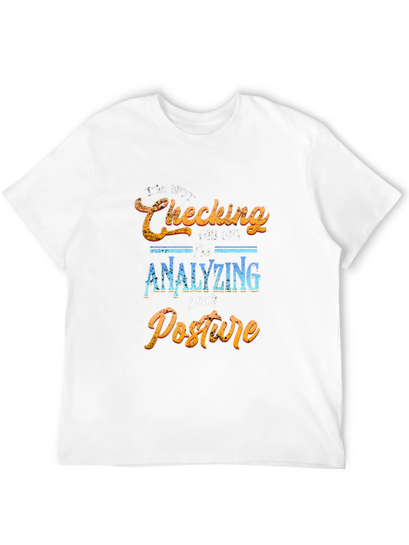 Black Posture Analyst T-Shirt - Funny Check Out Tee view 12