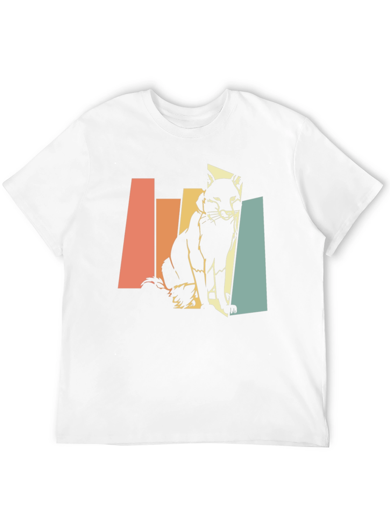 Black Retro Fox Graphic Tee - Unisex Black T-Shirt view 12