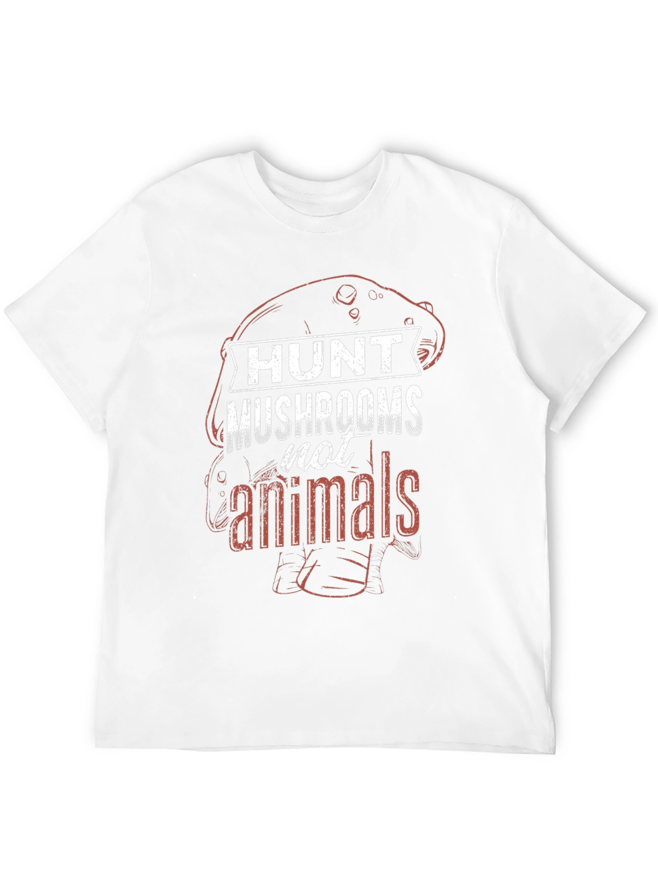 Black Hunt Mushrooms Not Animals Graphic Tee view 12