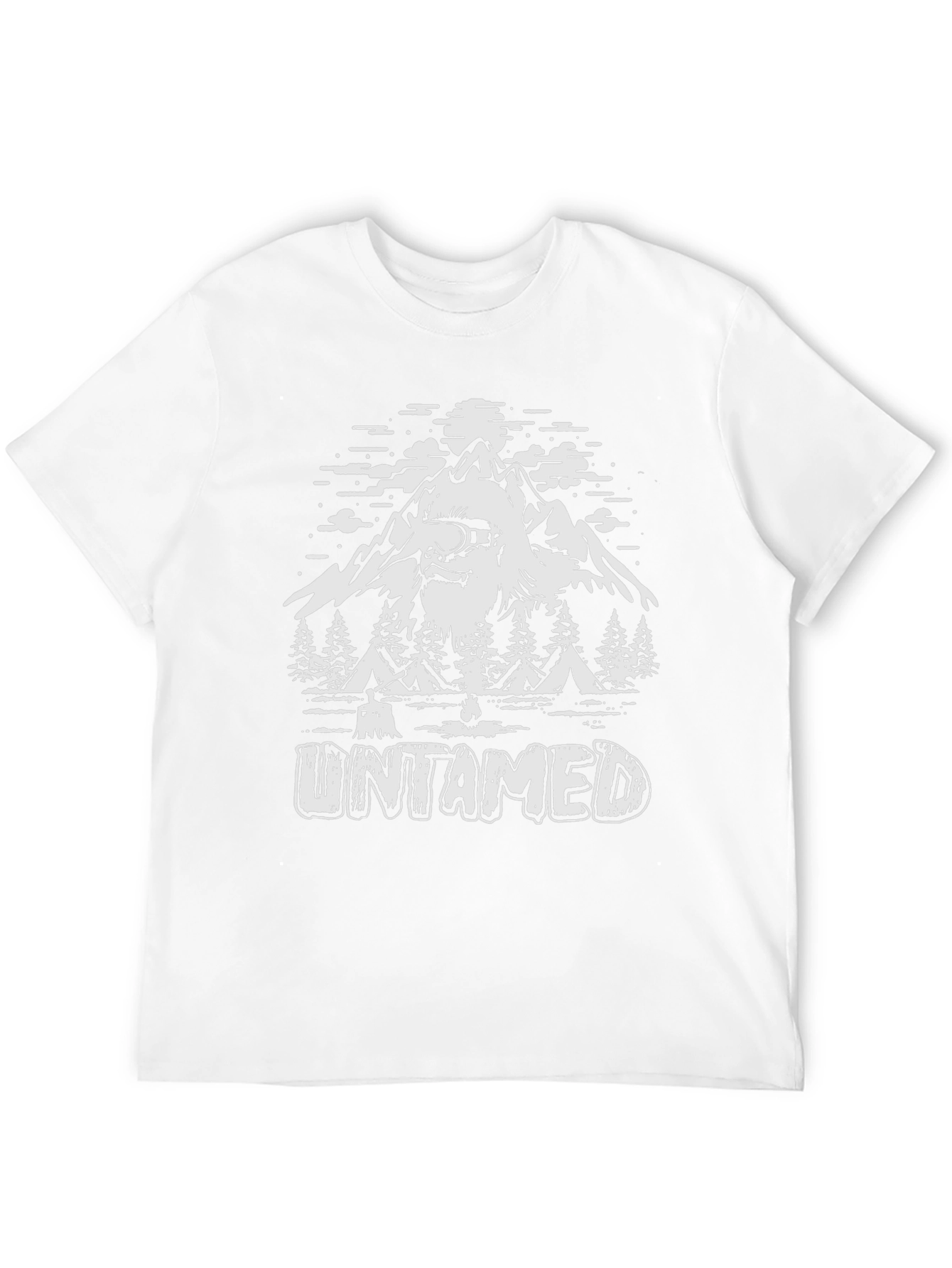 Black Untamed Bigfoot Mountain Graphic Tee view 12