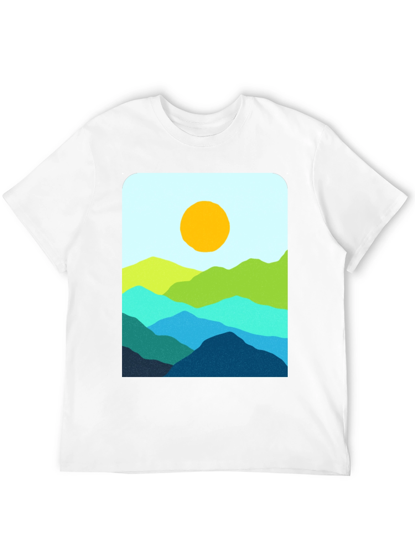 Black Mountainscape Graphic T-Shirt - Stylish Nature Design view 12